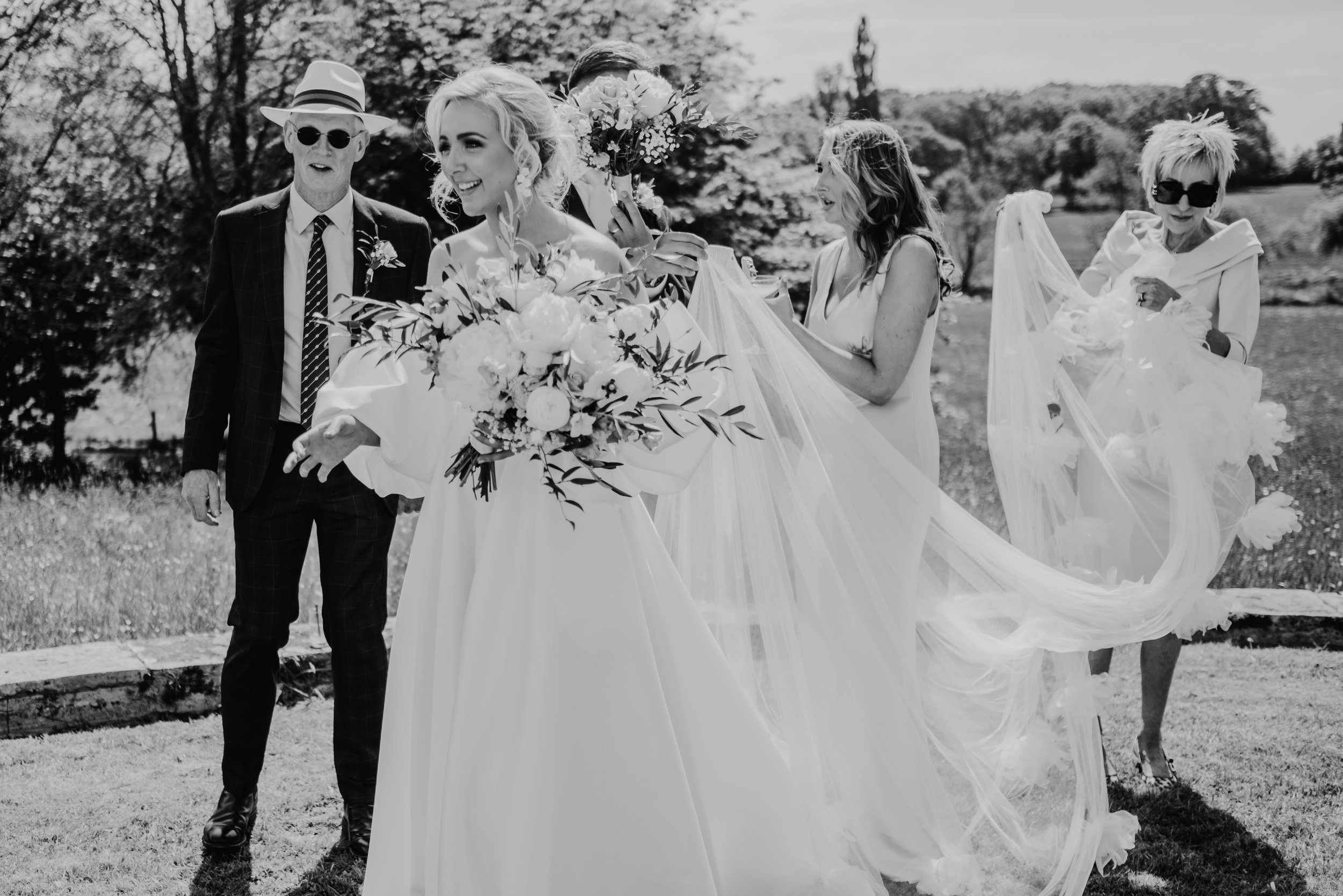 Beautiful bride Tamzen wears the Ellie skirt wedding dress by Halfpenny London