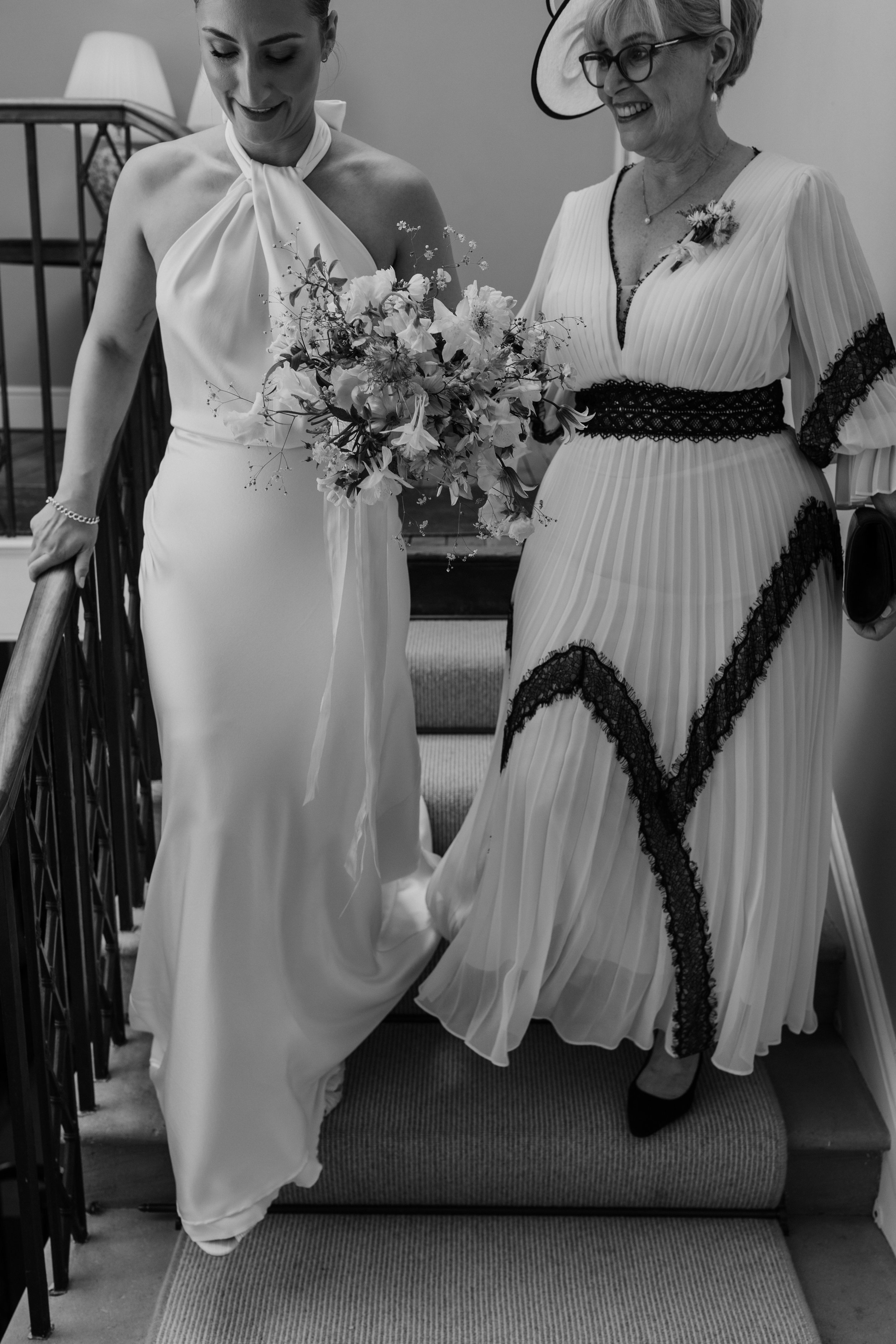 Beautiful bride Emma wears Cheryl wedding dress by Halfpenny London