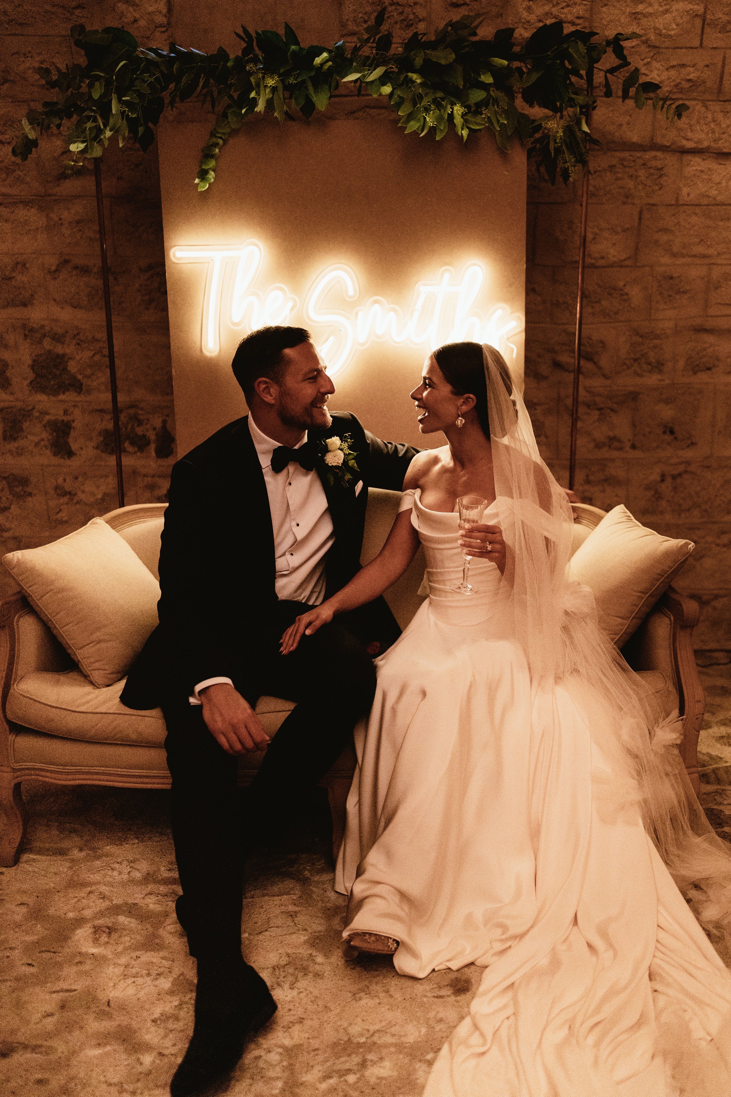 Beautiful bride Jess wore the silk Charlotte wedding dress by Halfpenny London