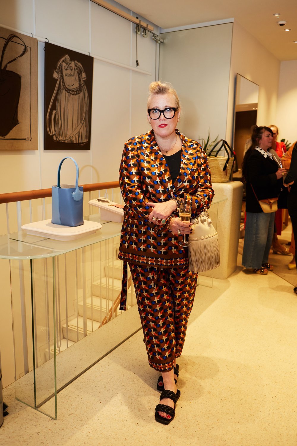 Kate Halfpenny at the J&amp;amp;M Davidson store in London to celebrate the launch of our bag collaboration