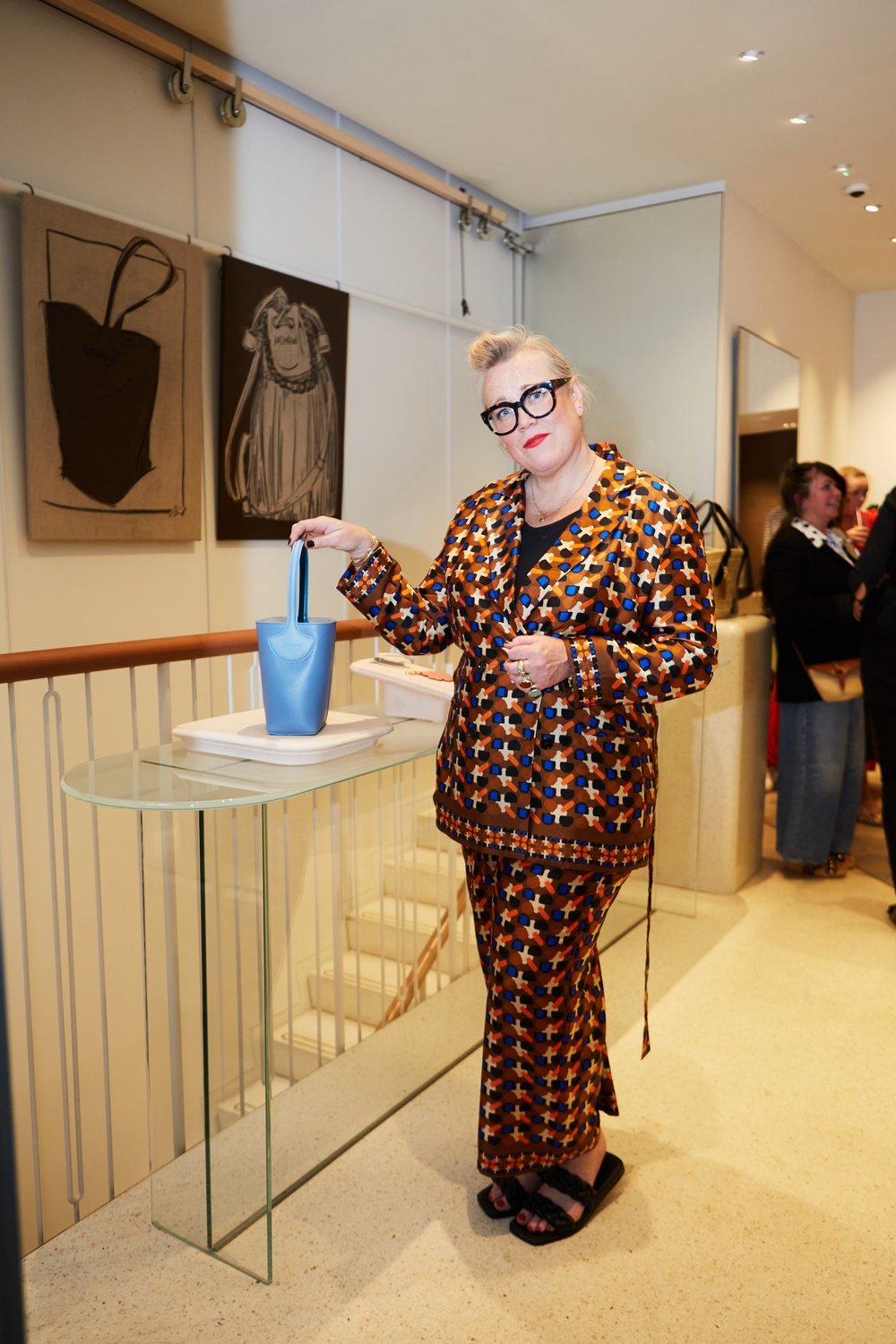 Kate Halfpenny at the J&amp;amp;M Davidson store in London to celebrate the launch of our bag collaboration