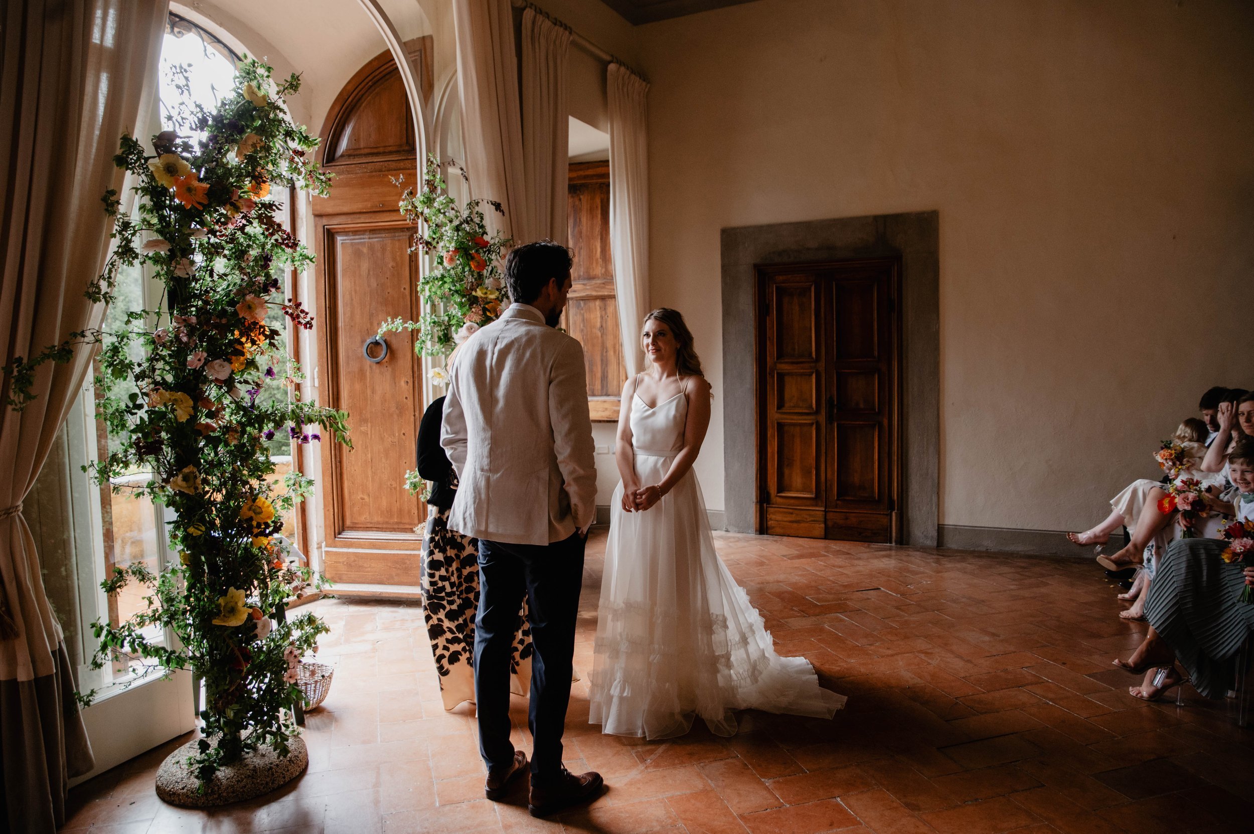 Beautiful bride Mandy wore a wedding dress by Halfpenny London