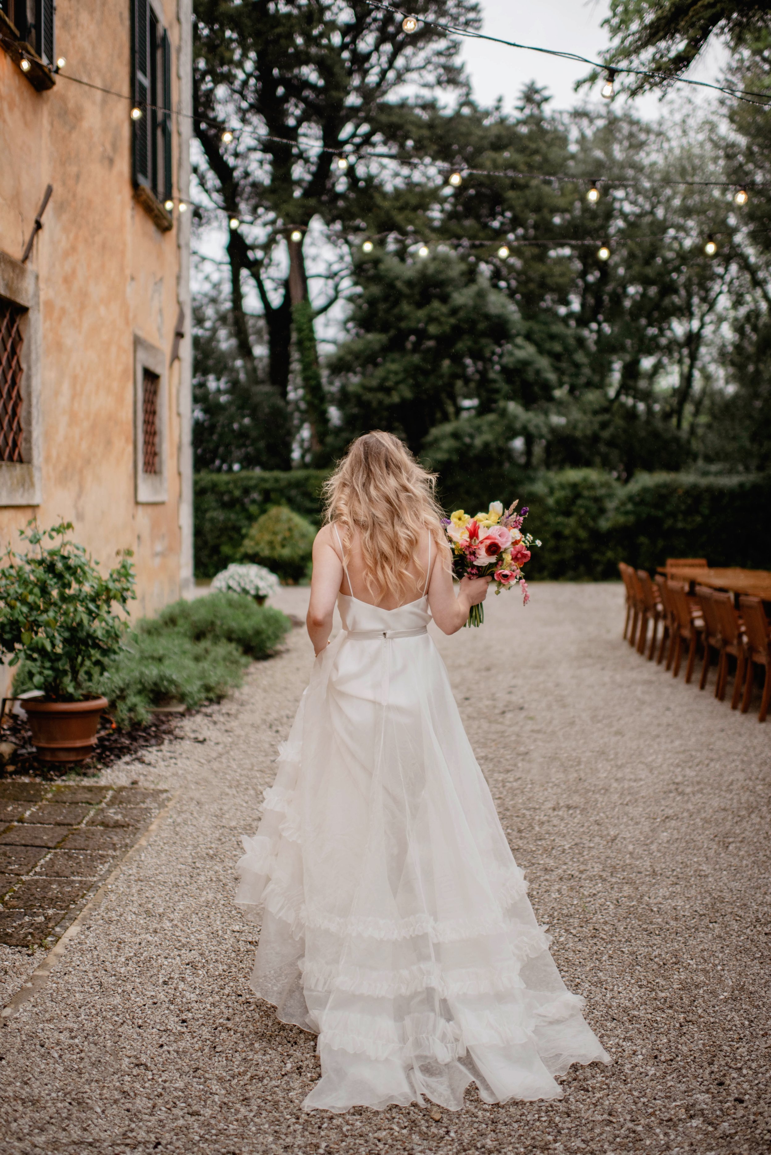 Beautiful bride Mandy wore a wedding dress by Halfpenny London