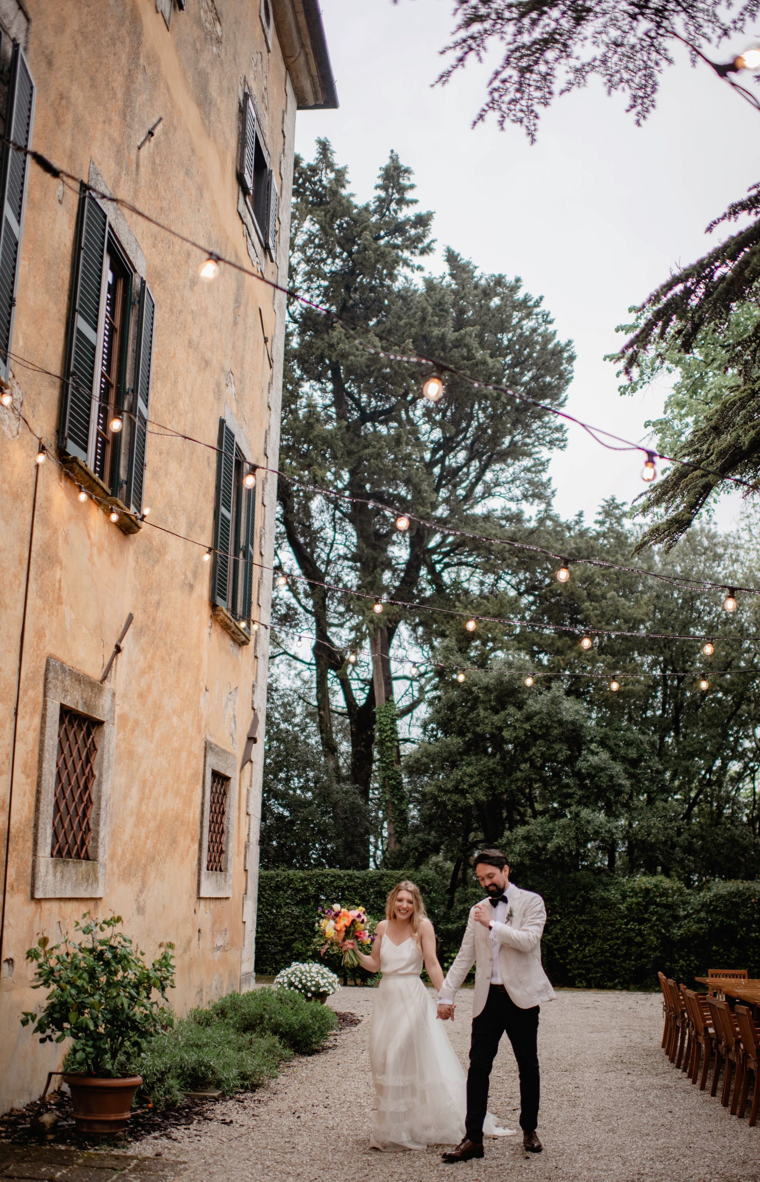 Beautiful bride Mandy wore a wedding dress by Halfpenny London