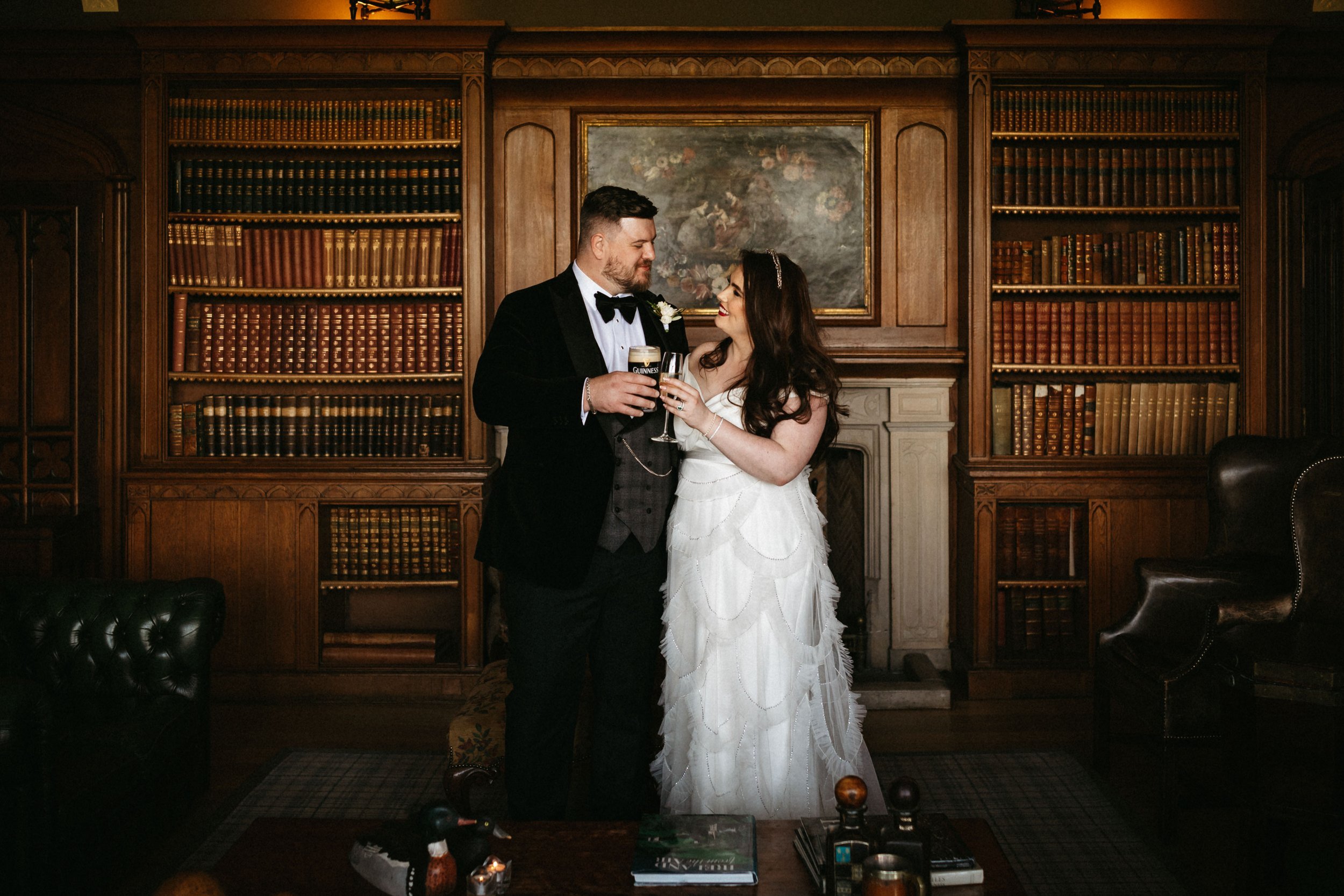 Beautiful bride Claire wore a wedding dress by Halfpenny London