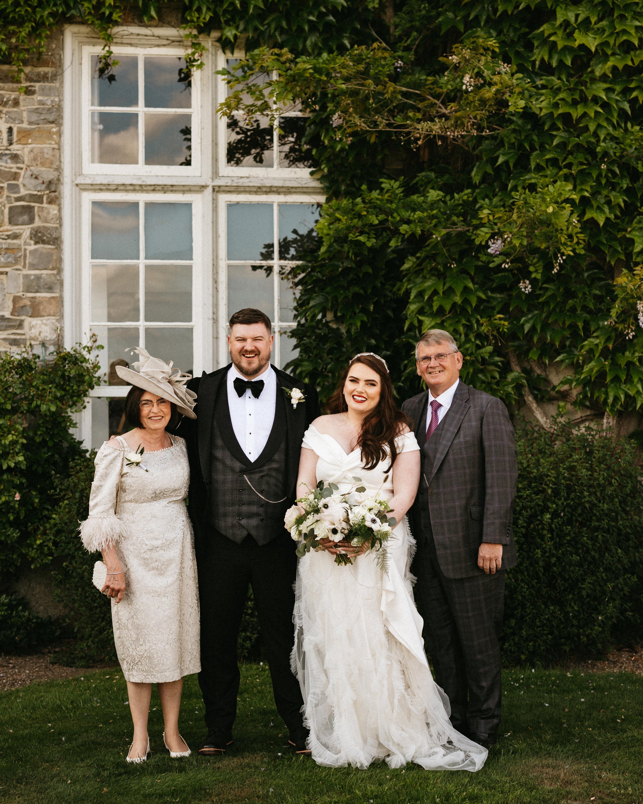 Beautiful bride Claire wore a wedding dress by Halfpenny London