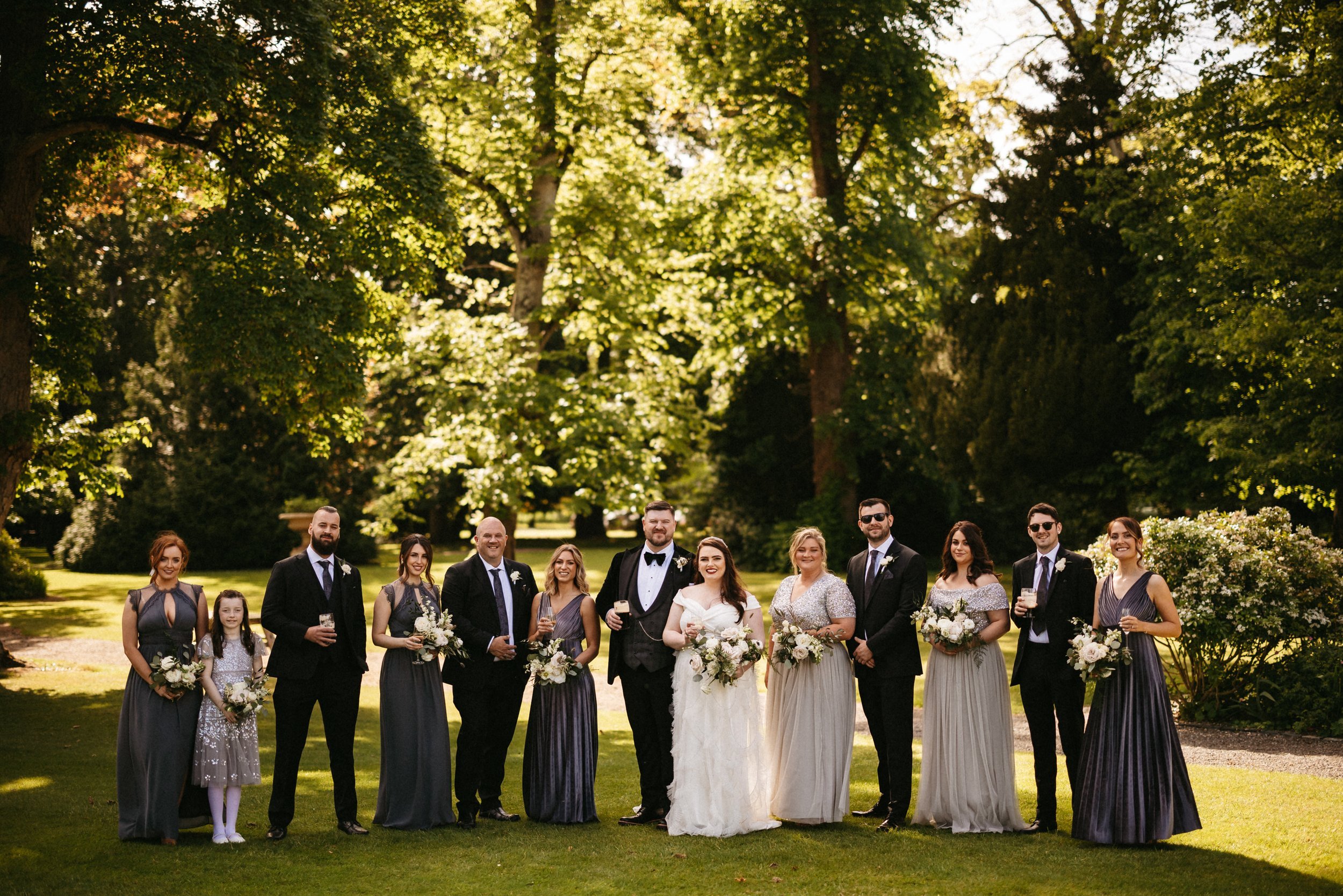 Beautiful bride Claire wore a wedding dress by Halfpenny London