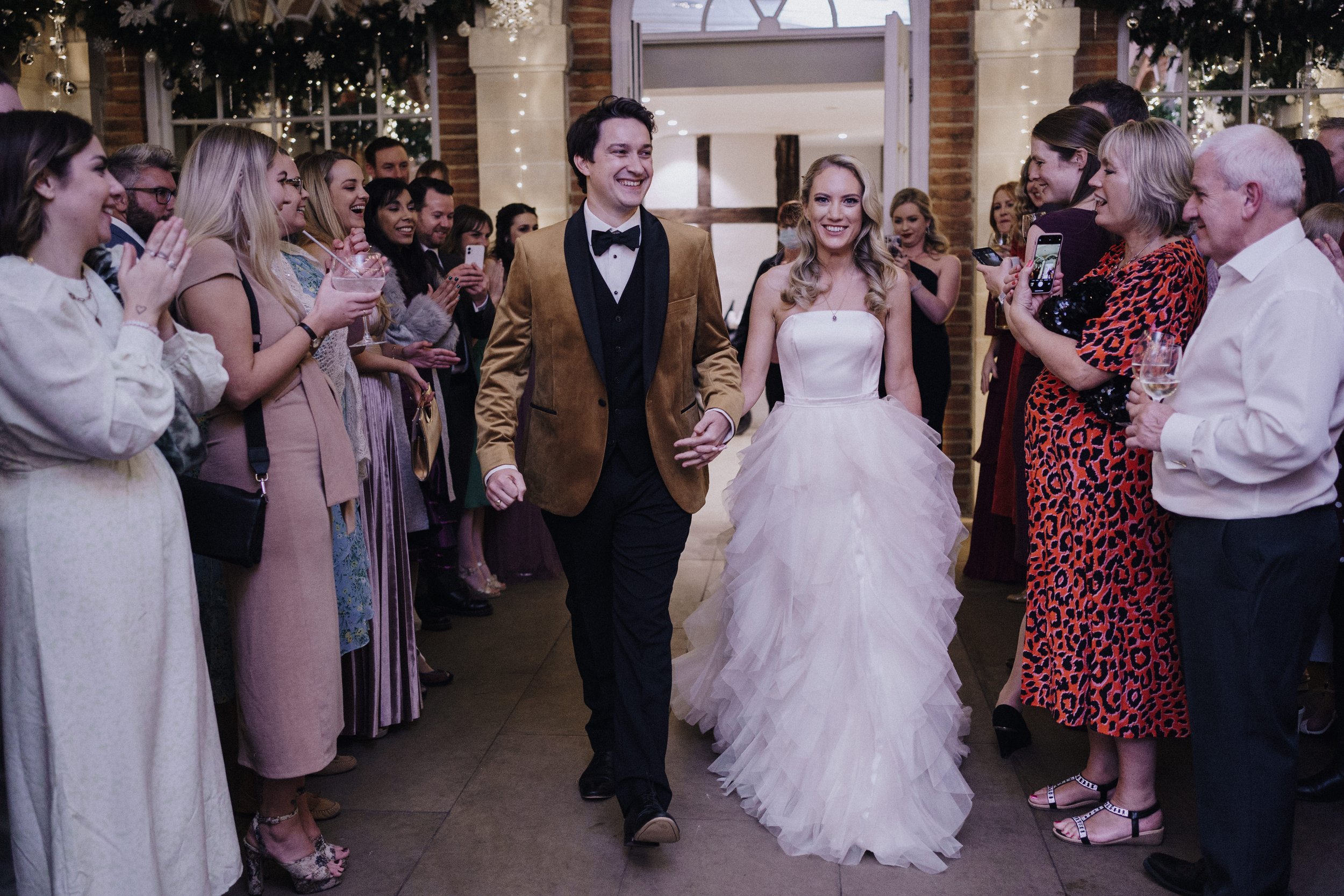 Beautiful bride Hannah wears Lucas Dress and Oliver Corset with the Riri Skirt by British bridal designer Kate Halfpenny