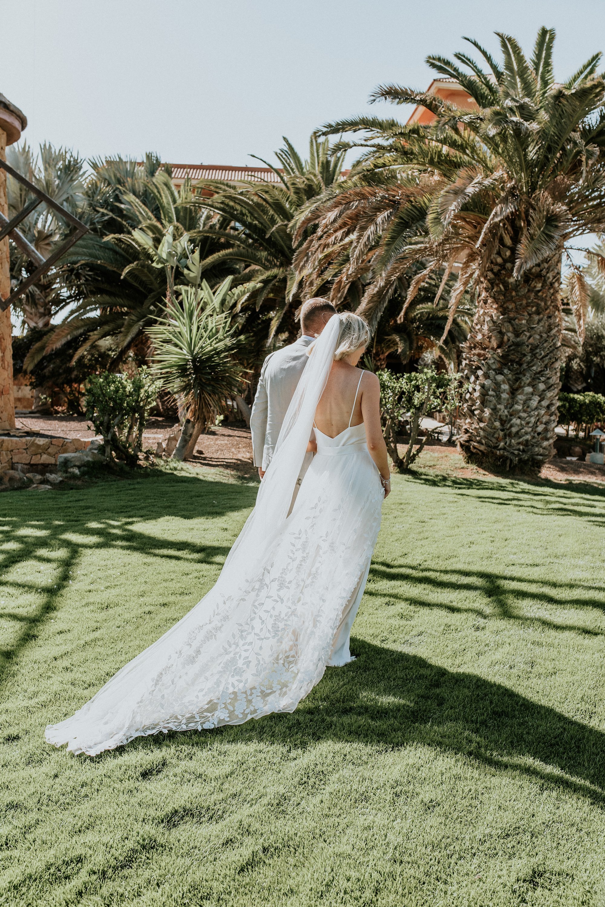 Beautiful bride Aoife wears the Iris slip dress with the Beale Skirt by Halfpenny London