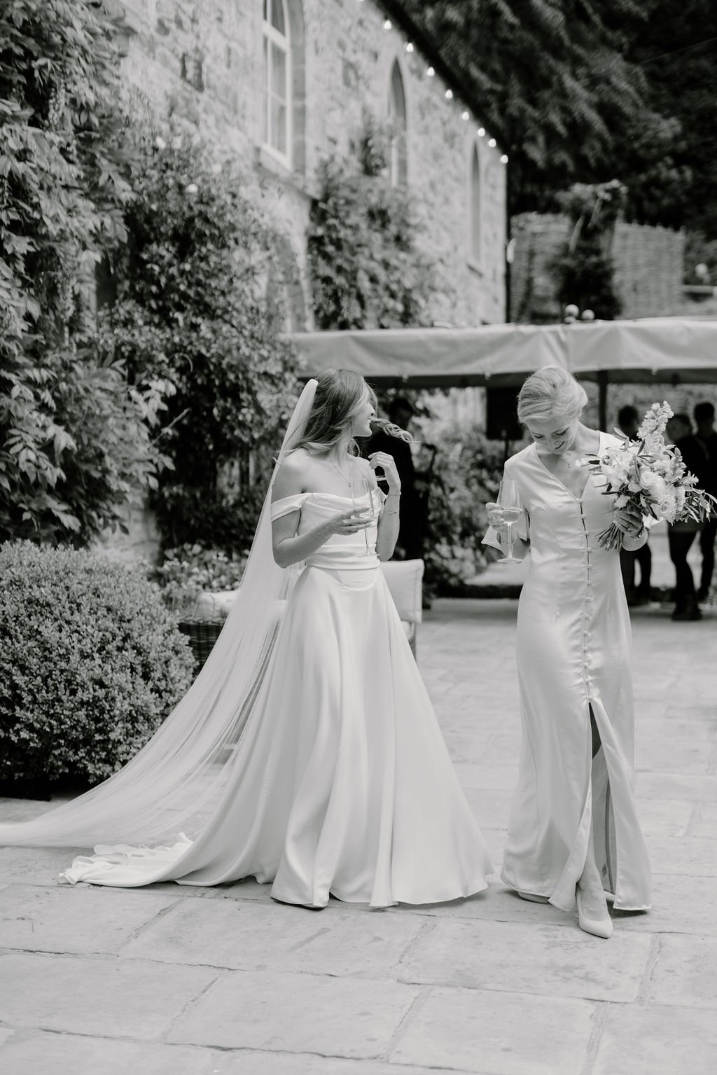 Beautiful bride Clare wears the Charlotte dress by Halfpenny London