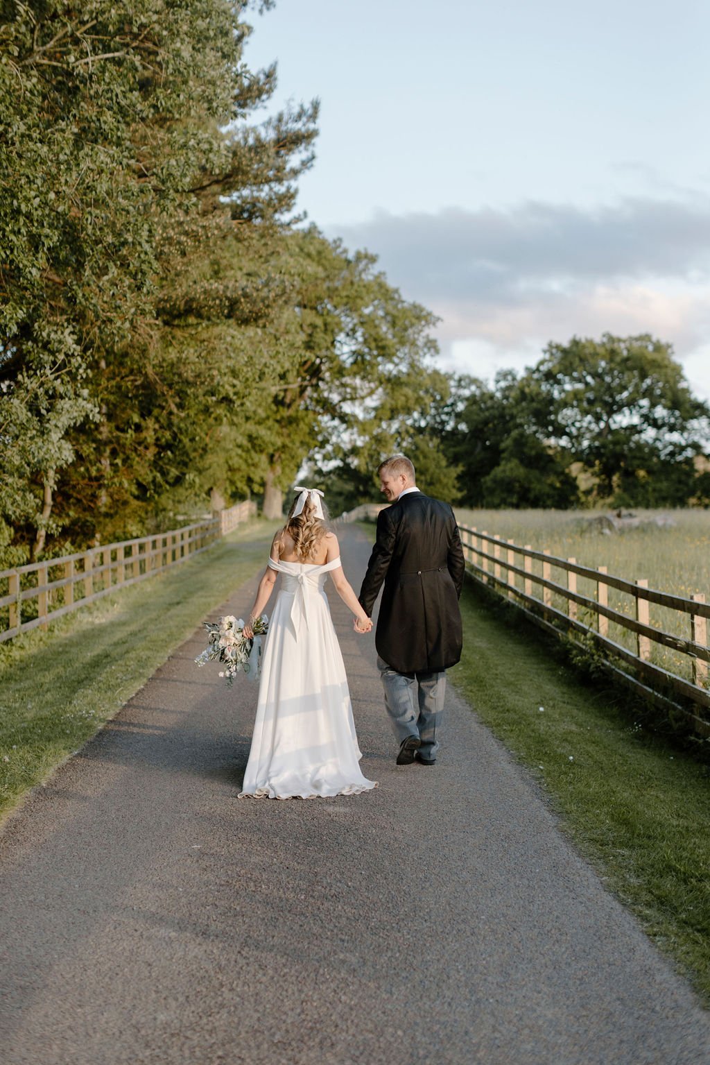 Beautiful bride Clare wears the Charlotte dress by Halfpenny London