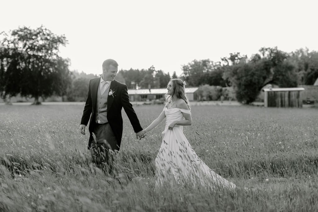 Beautiful bride Clare wears the Charlotte dress by Halfpenny London