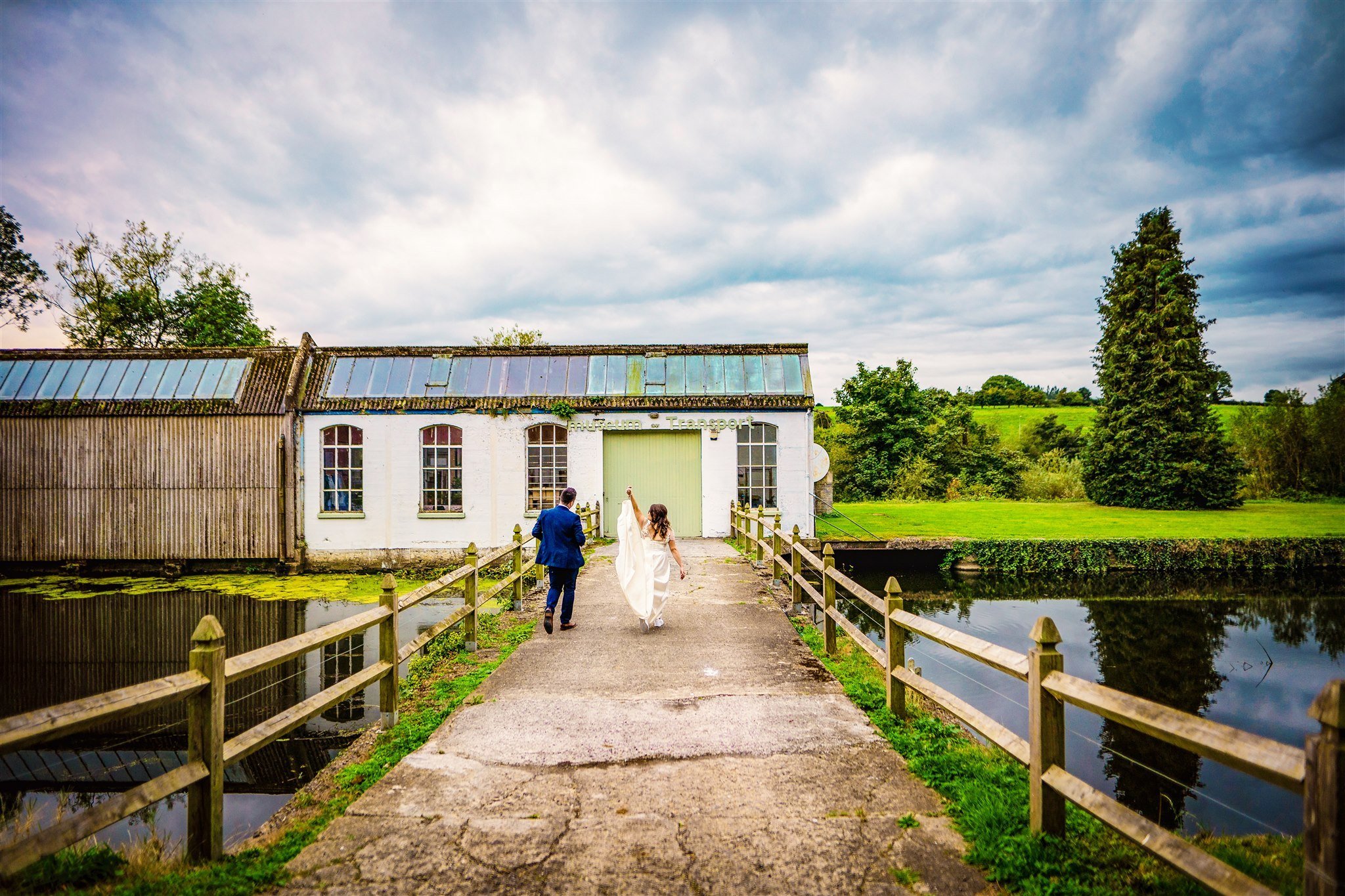 Beautiful bride Immy wears the Jackson dress and Blossom top by Halfpenny London