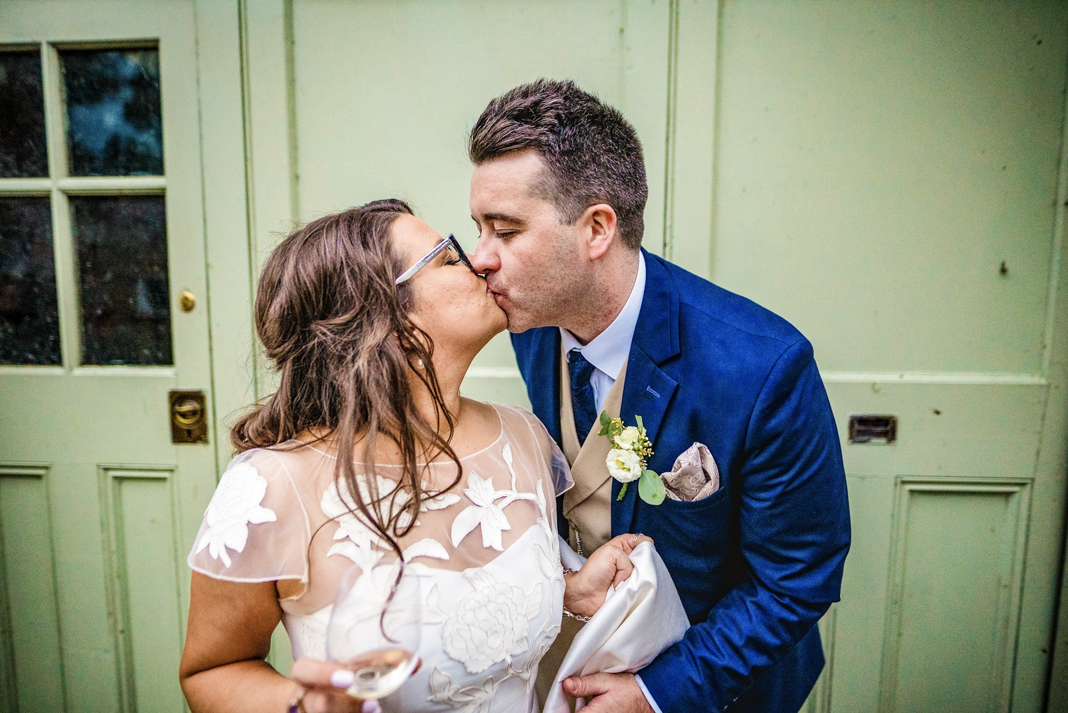 Beautiful bride Immy wears the Jackson dress and Blossom top by Halfpenny London