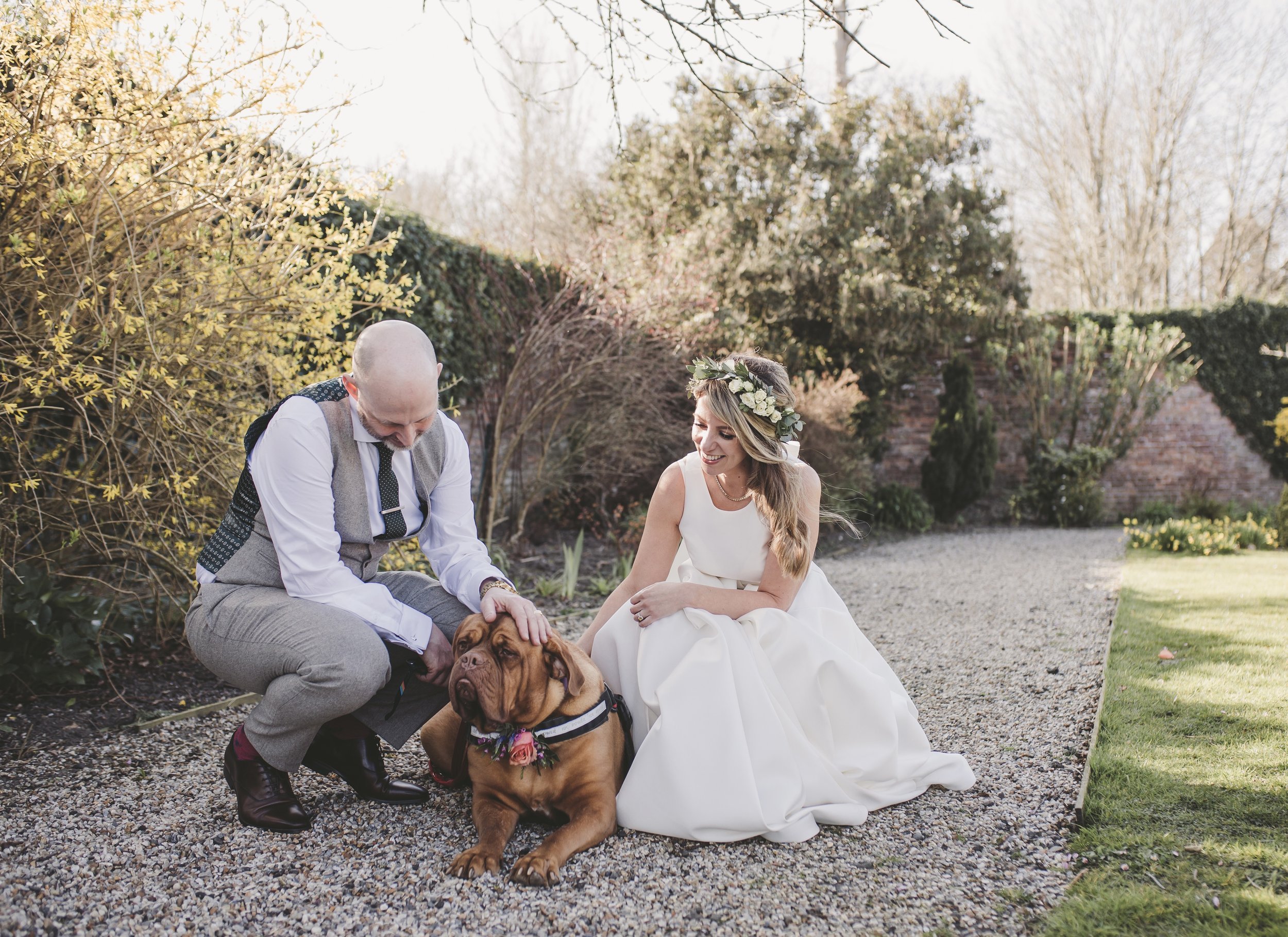 Beautiful bride Joscelin wears the Oak dress by Halfpenny London