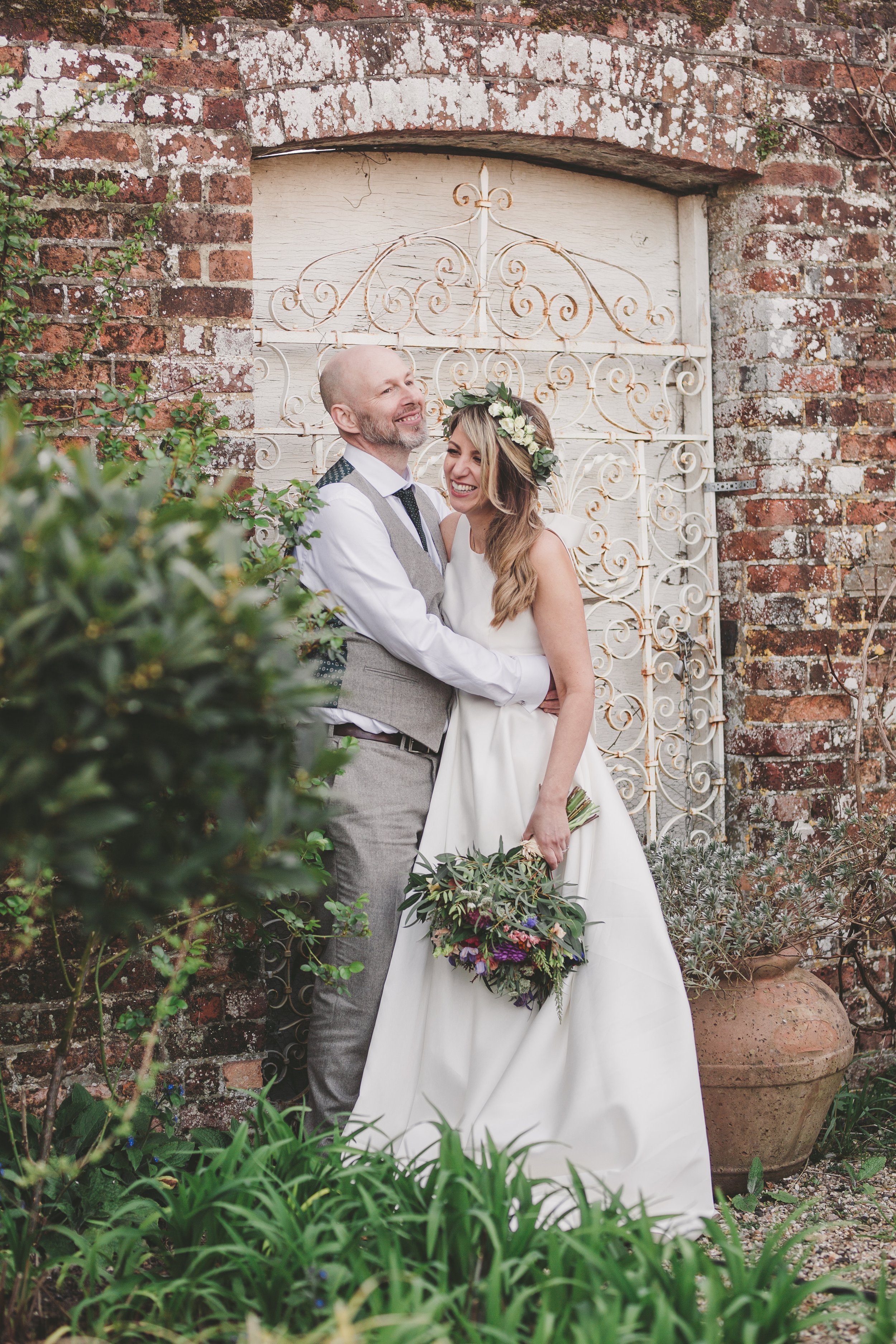 Beautiful bride Joscelin wears the Oak dress by Halfpenny London