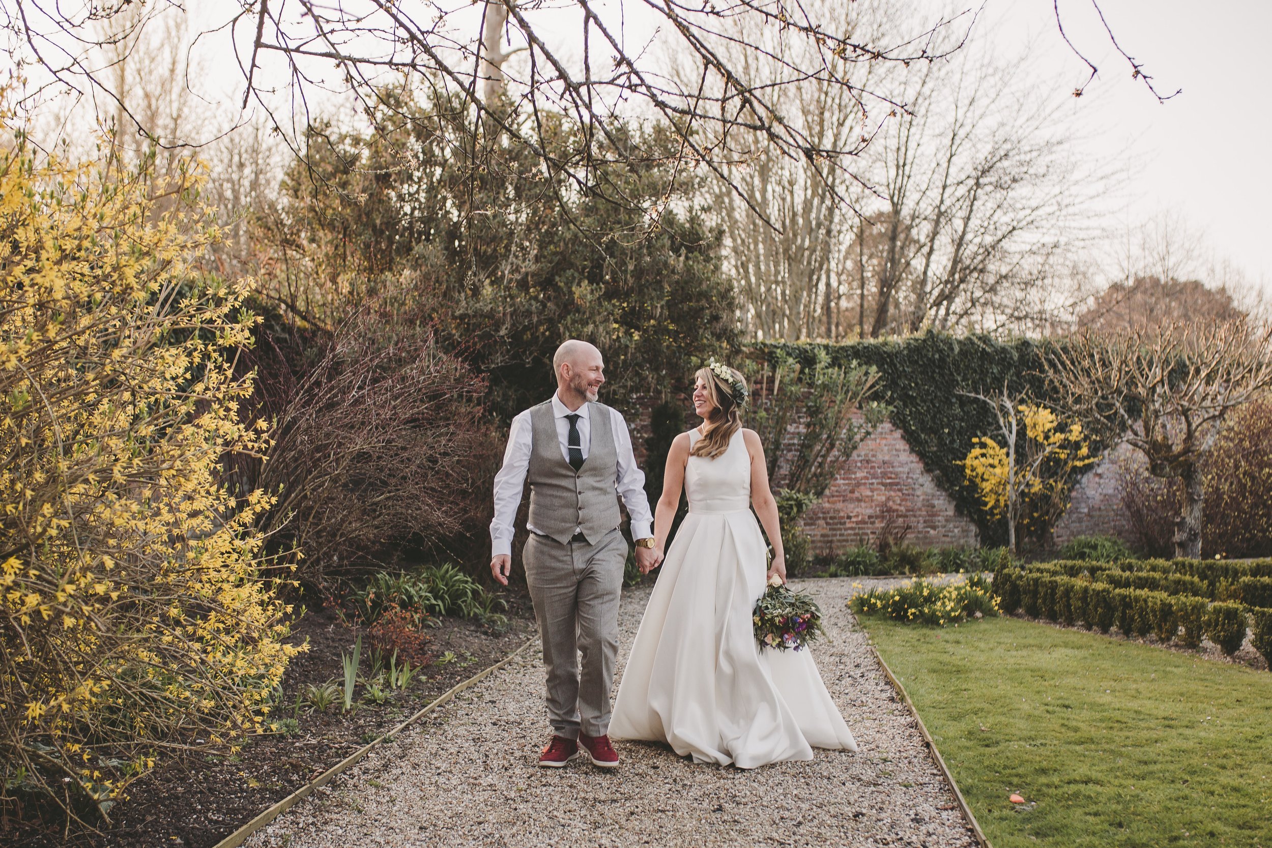 Beautiful bride Joscelin wears the Oak dress by Halfpenny London