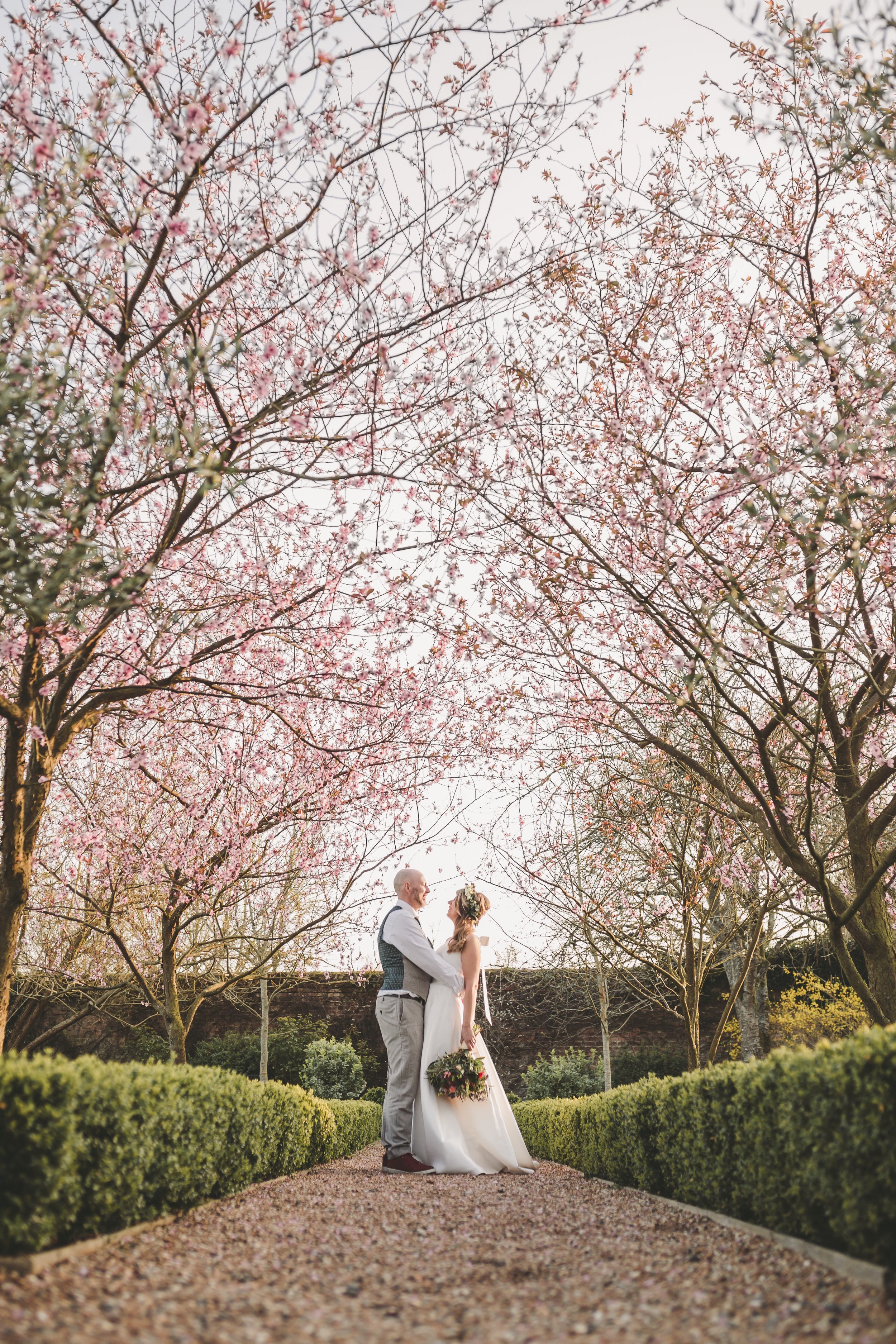 Beautiful bride Joscelin wears the Oak dress by Halfpenny London