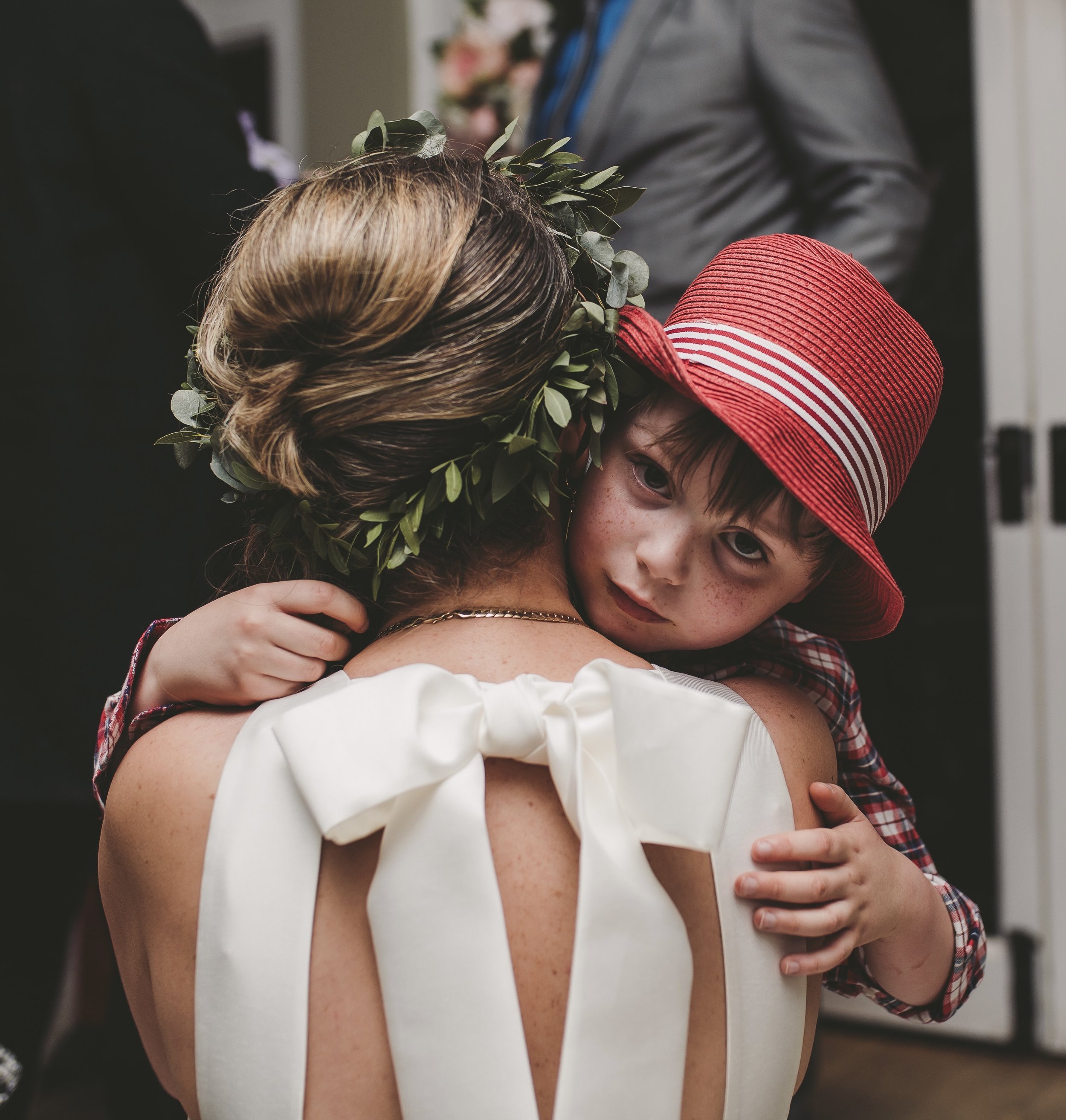 Beautiful bride Joscelin wears the Oak dress by Halfpenny London