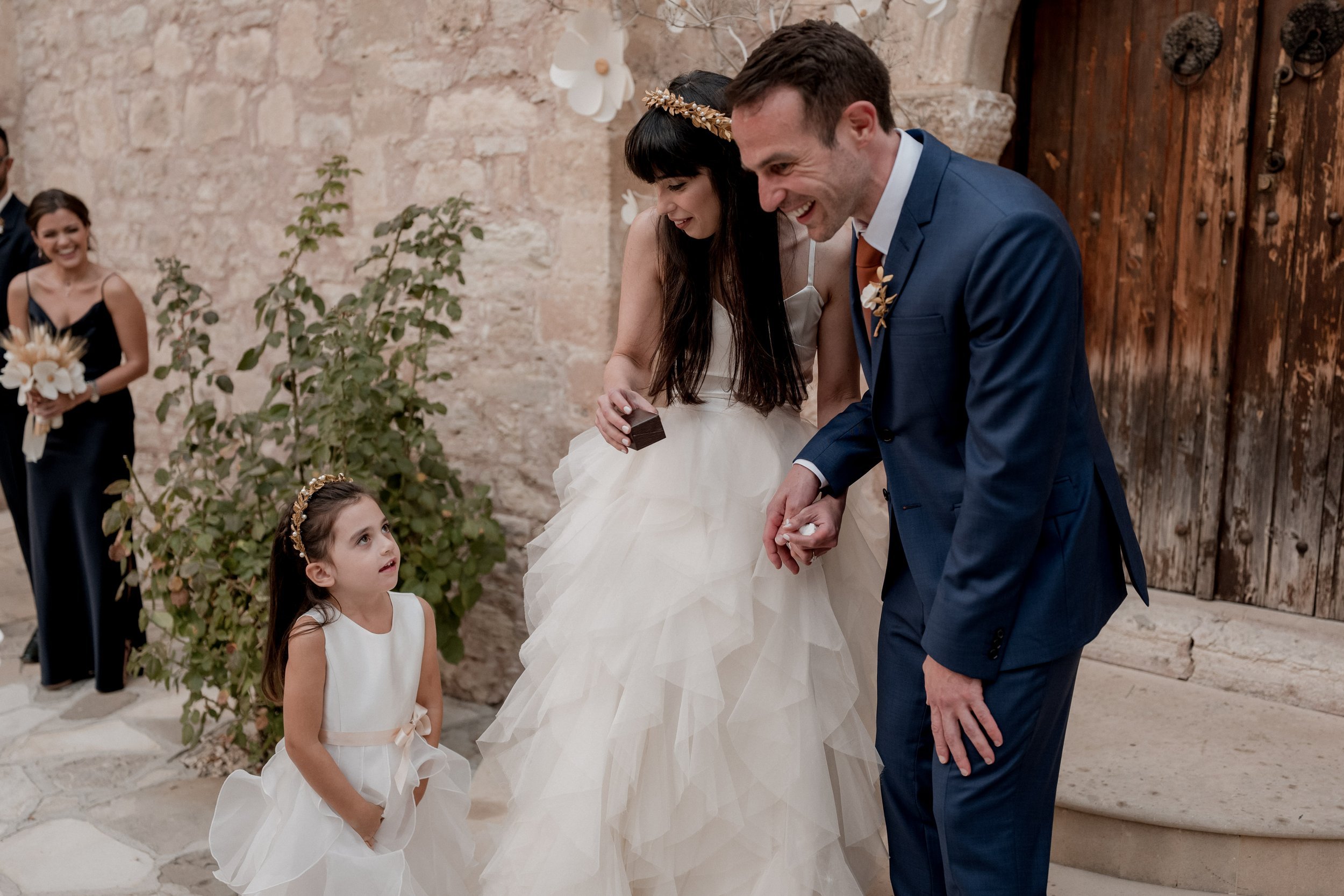 Gorgeous bride Stephanie wears the Riri skirt by Halfpenny London