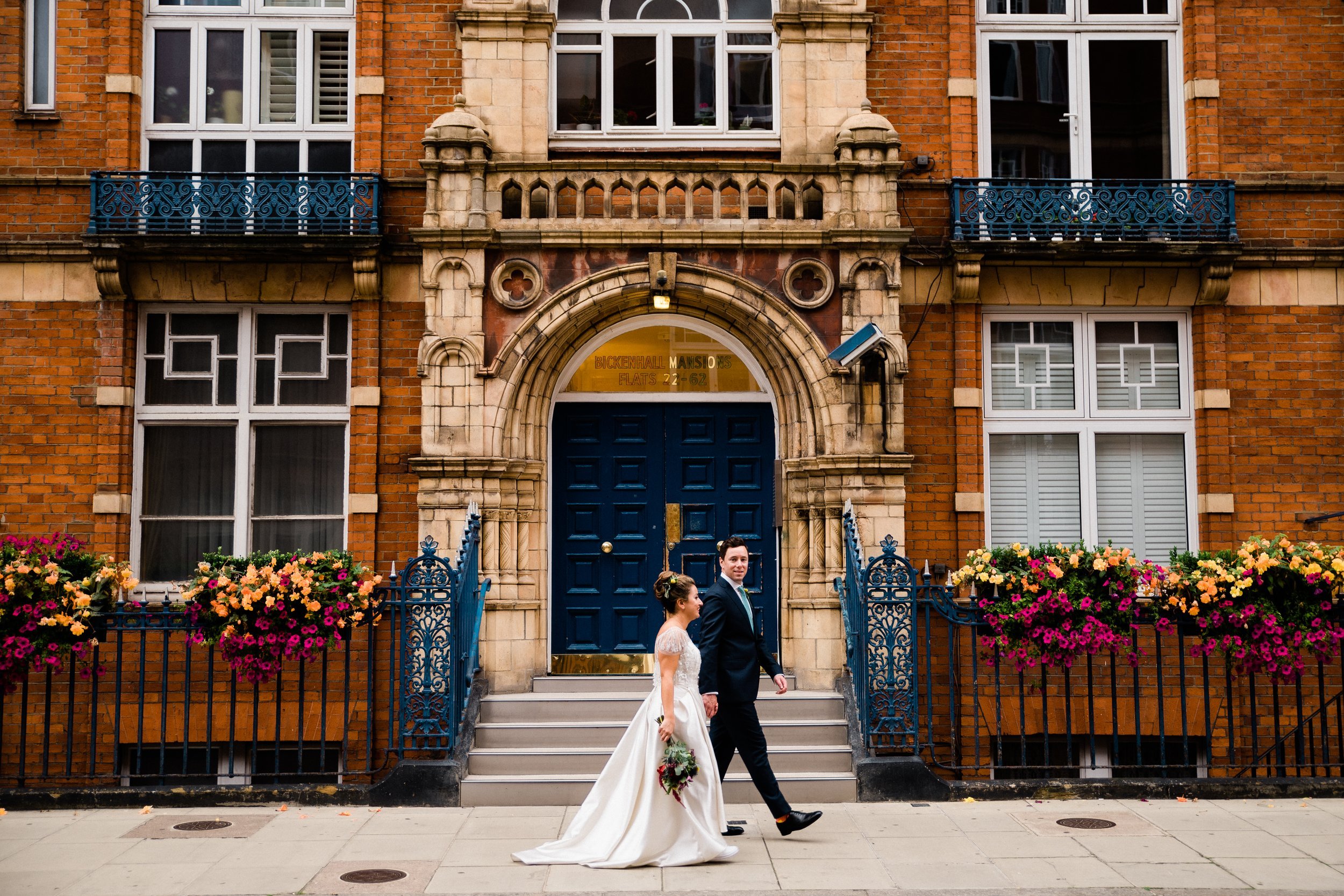 Beautiful bride Julia wears the Georgie skirt with the Aspen top by Halfpenny London