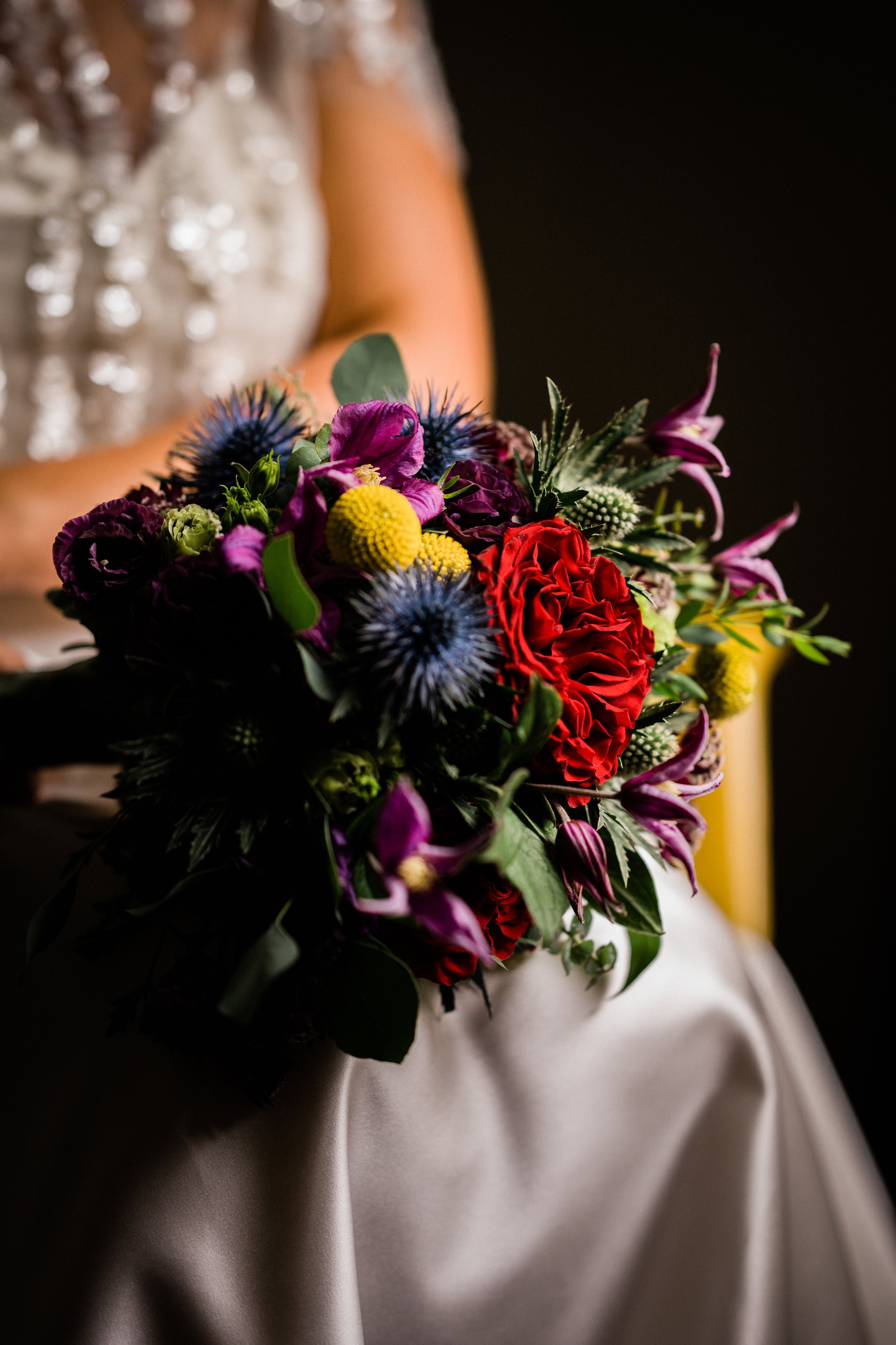 Beautiful bride Julia wears the Georgie skirt with the Aspen top by Halfpenny London