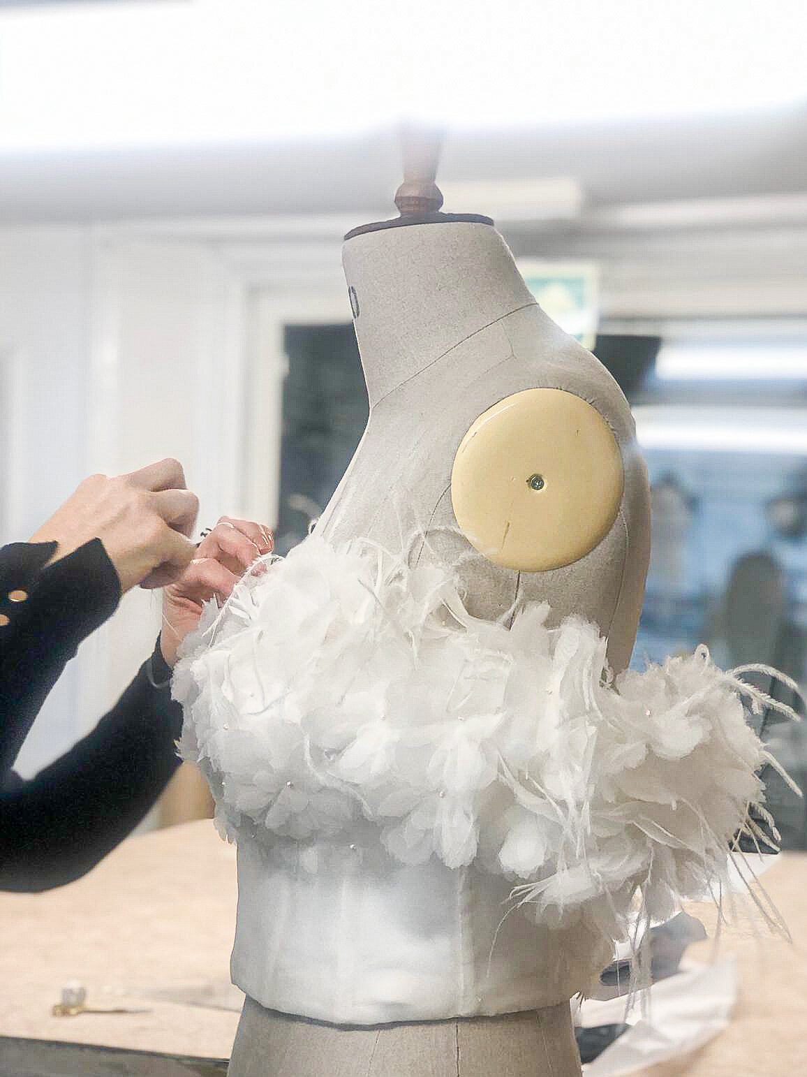The making of Holly Willoughby's bespoke corset for Dancing on Ice | Behind the scenes at the Halfpenny London atelier