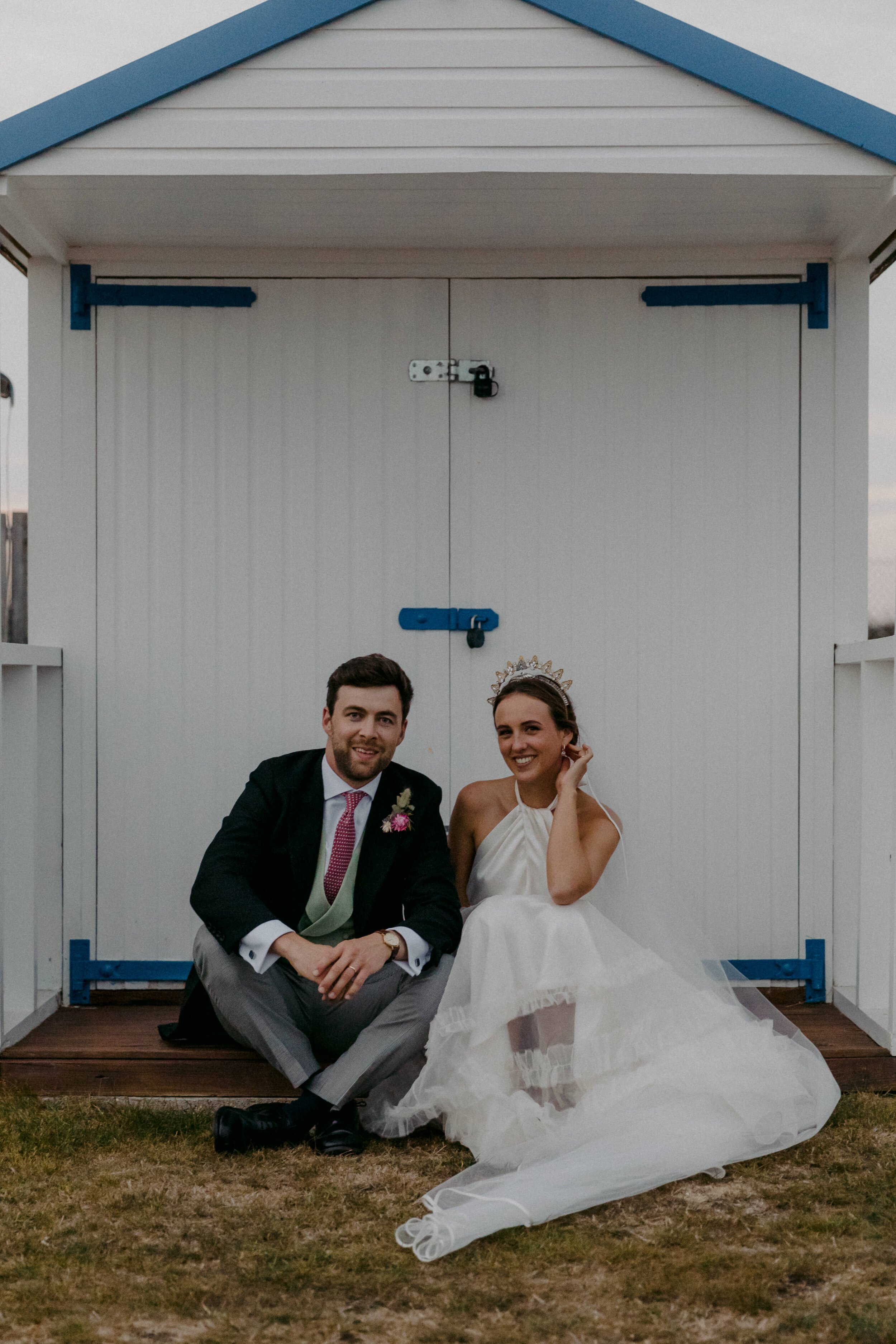 Beautiful bride Marina wore a wedding dress by Halfpenny London