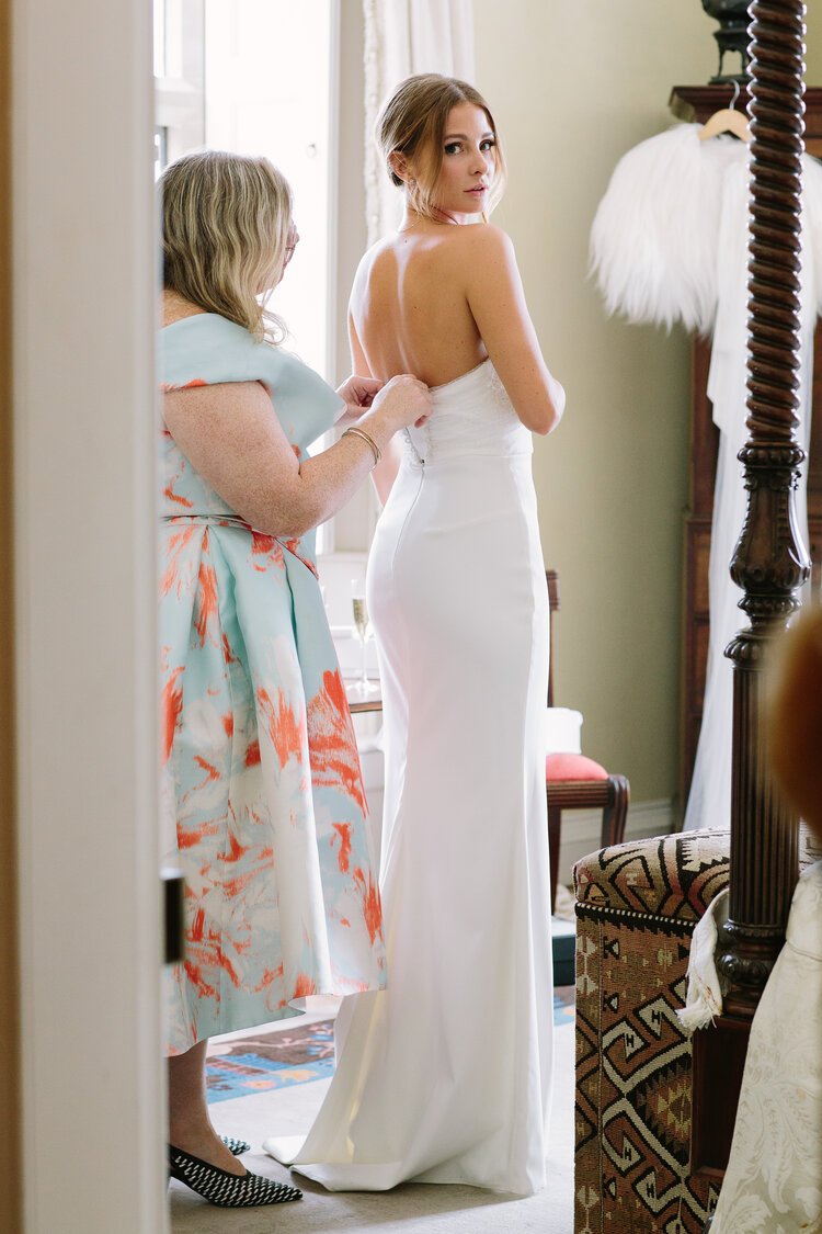 Millie Mackintosh in her Halfpenny London wedding dress | Image by Barker Evans