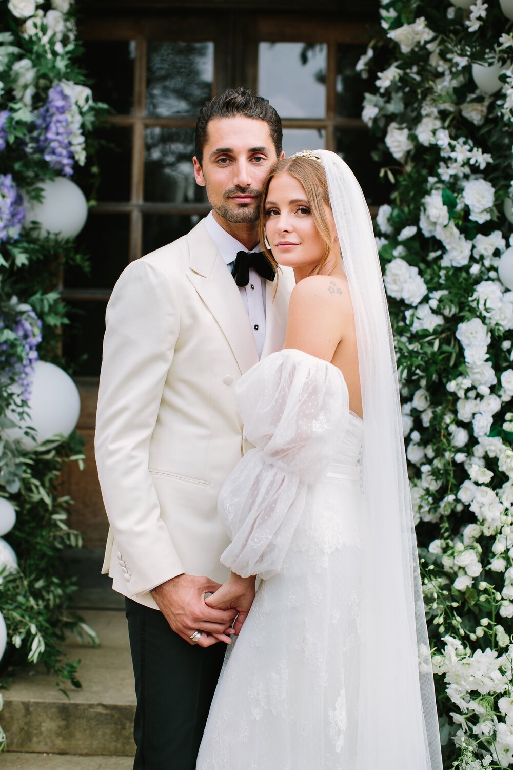 Millie Mackintosh in her Halfpenny London wedding dress | Image by Barker Evans