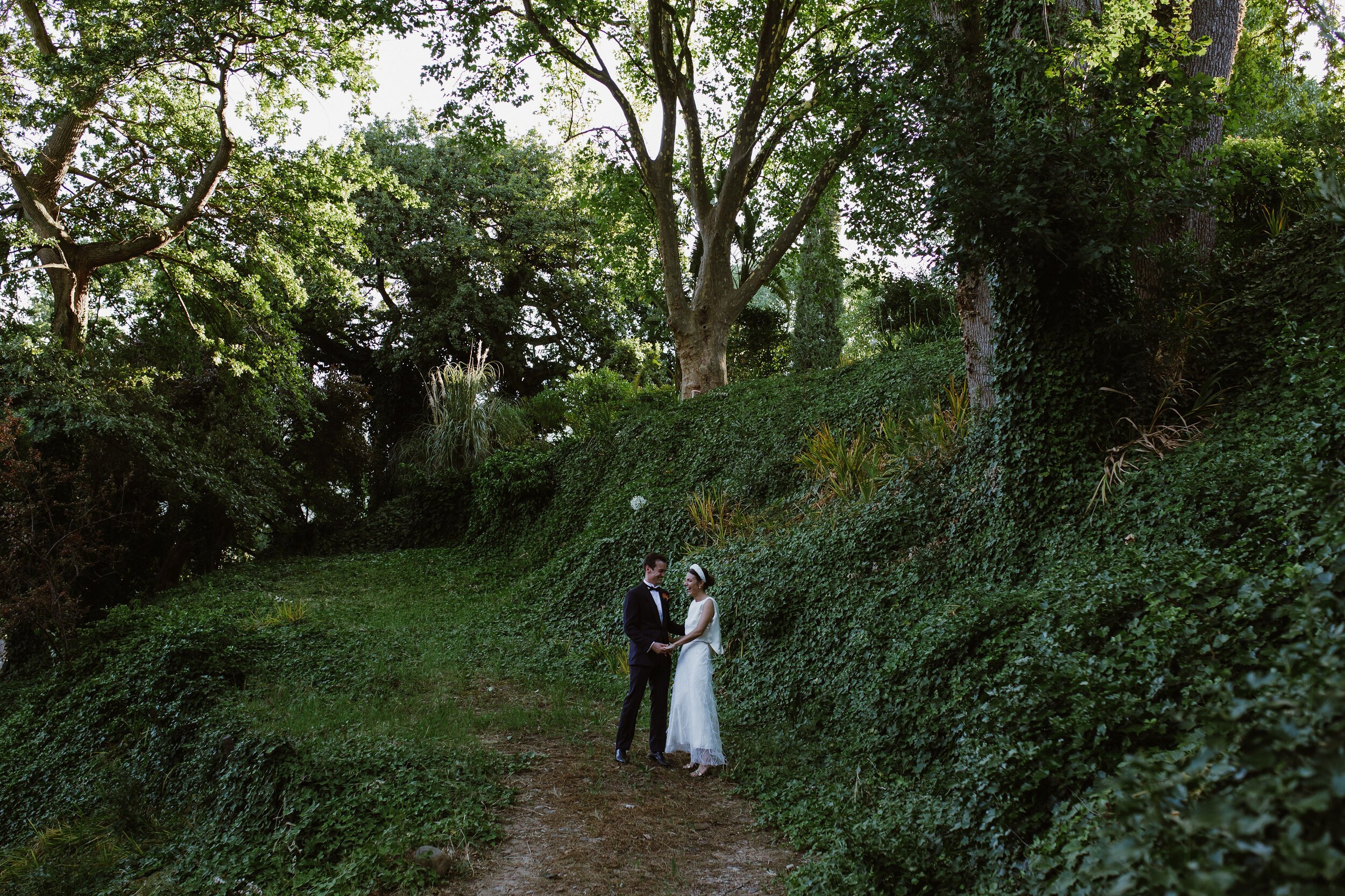 Beautiful bride Megan wore a wedding dress by Halfpenny London