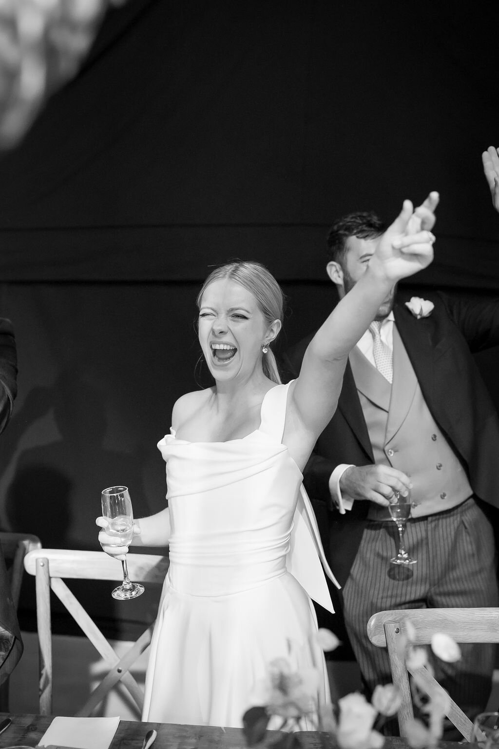 Beautiful bride Rosie wore the Charlotte wedding dress by Halfpenny London