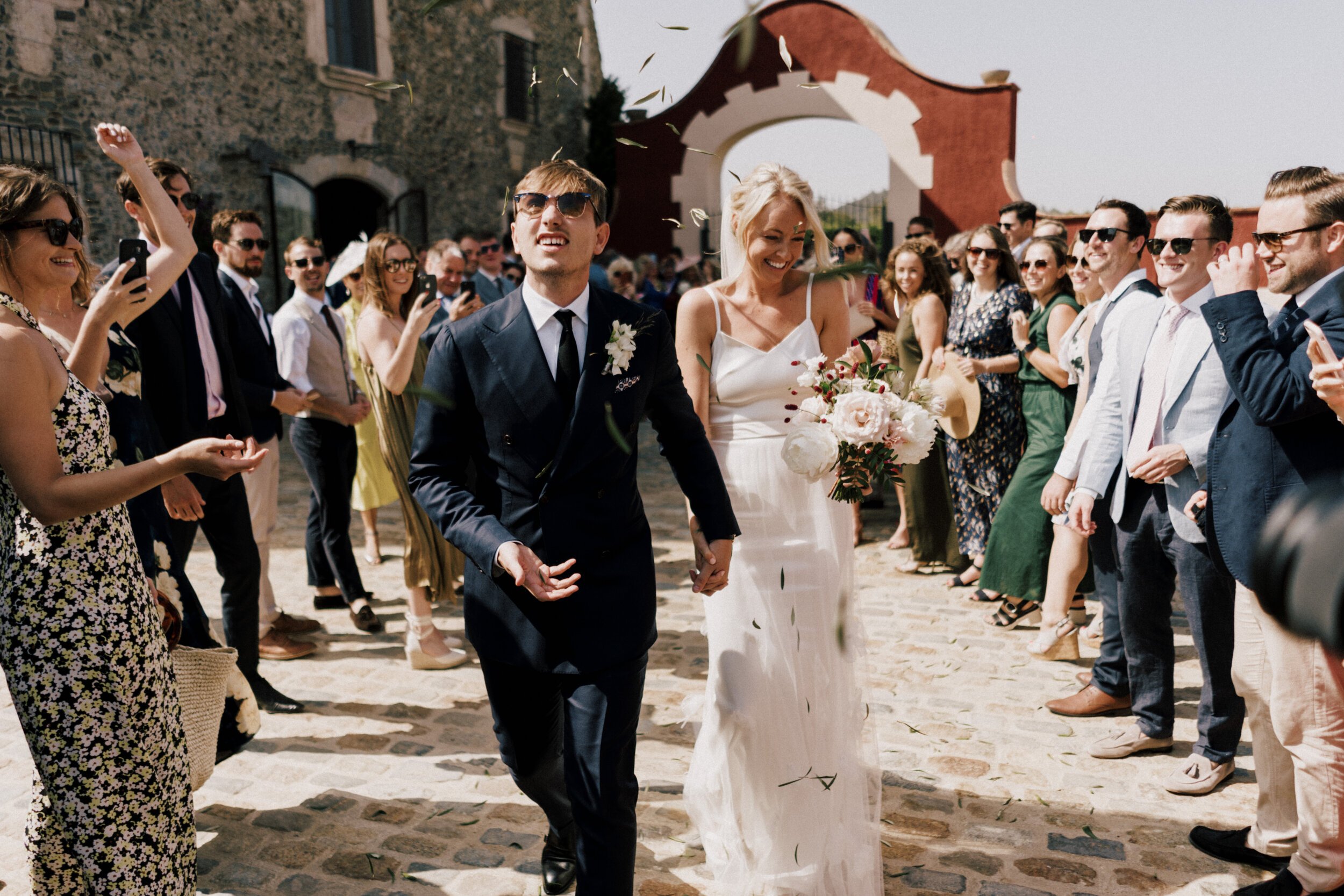 Beautiful bride Lucy wore a wedding dress by Halfpenny London