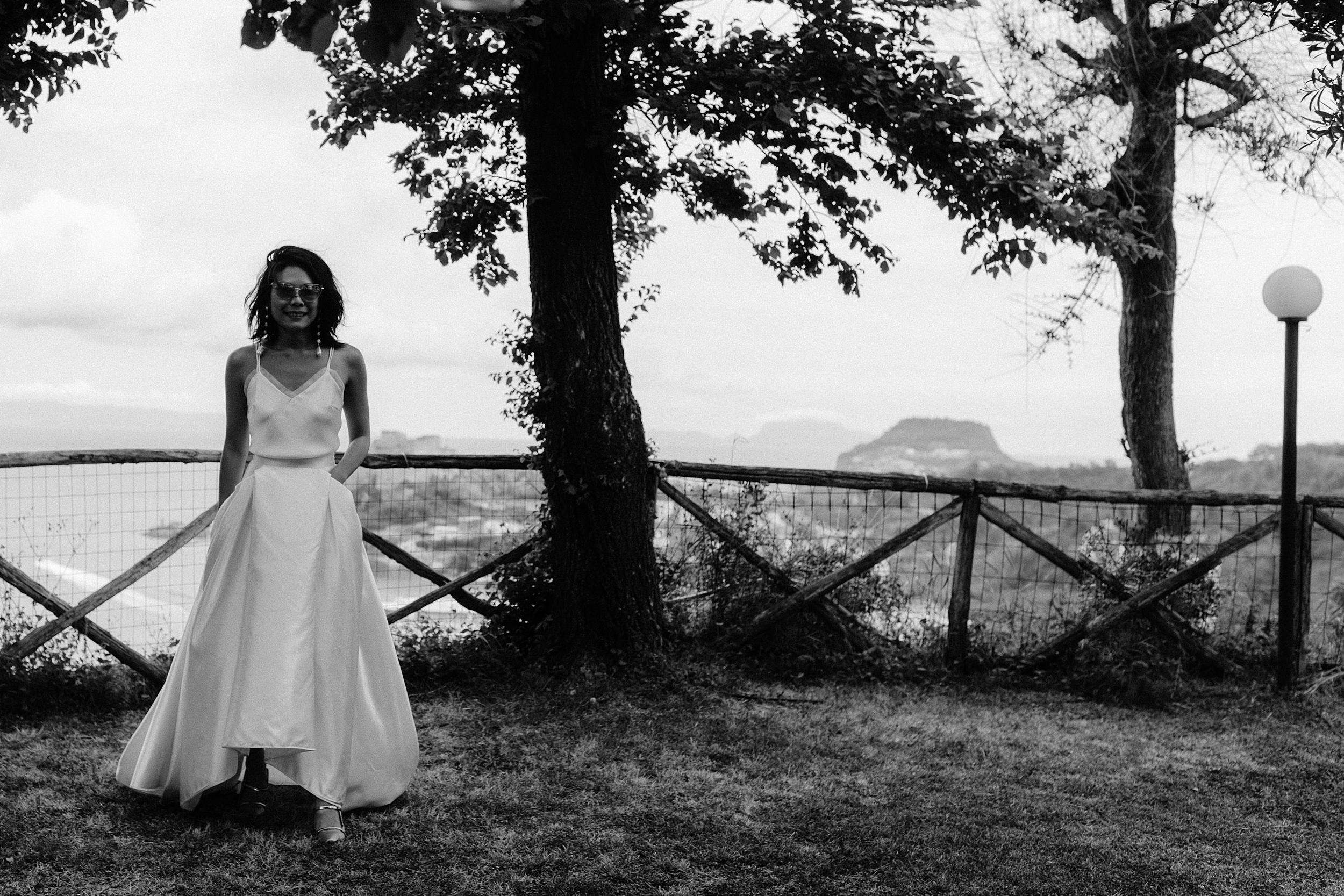 Beautiful bride Cindy wore a wedding dress by Halfpenny London