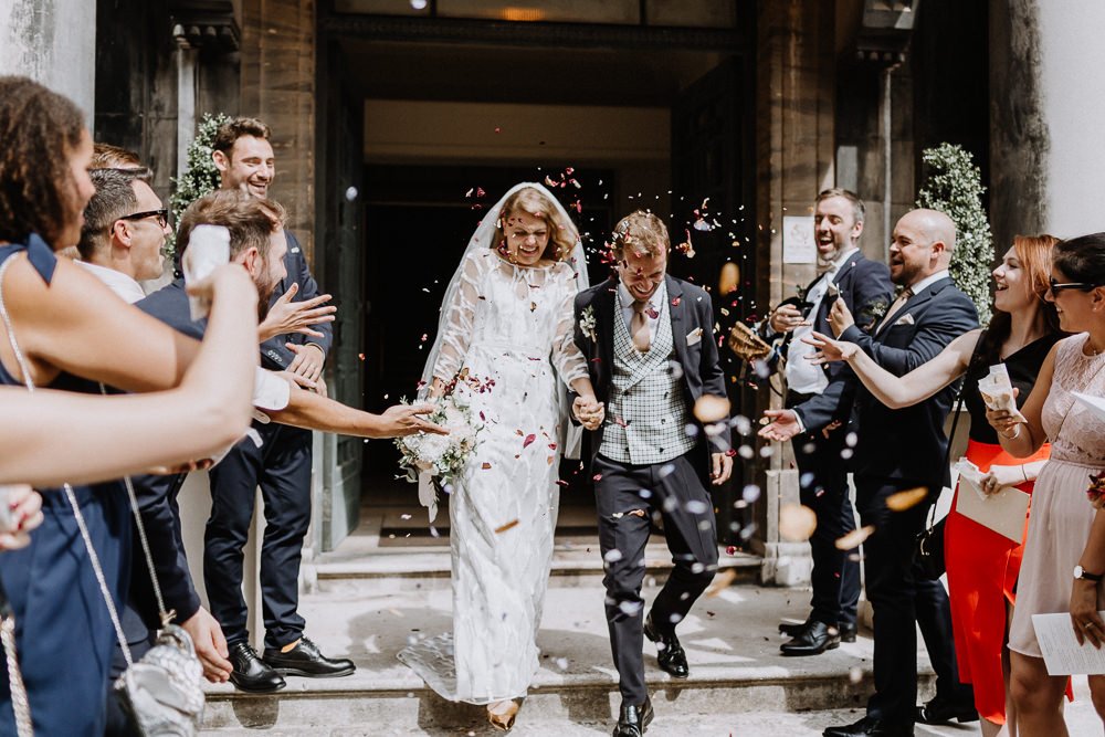 Beautiful bride Chloe wore a wedding dress by Halfpenny London | Image by Caitlin and Jones (http://www.caitlinandjones.co.uk/)