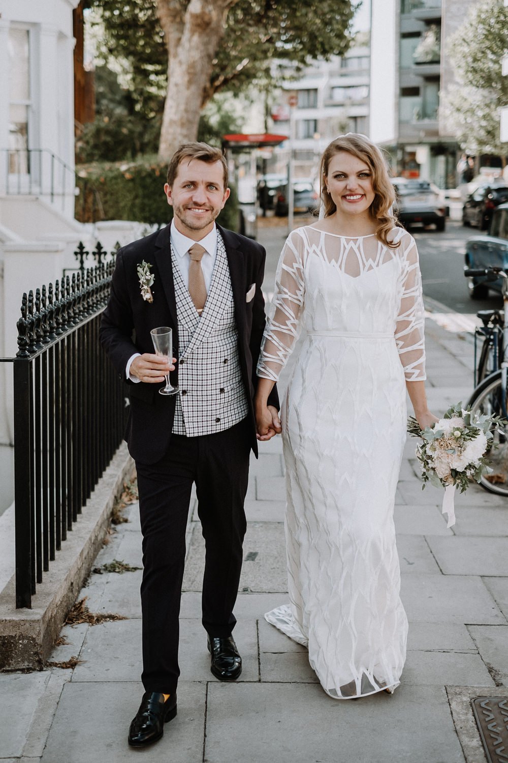 Beautiful bride Chloe wore a wedding dress by Halfpenny London | Image by Caitlin and Jones (http://www.caitlinandjones.co.uk/)