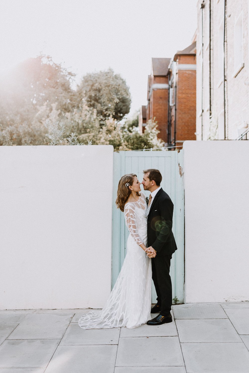 Beautiful bride Chloe wore a wedding dress by Halfpenny London | Image by Caitlin and Jones (http://www.caitlinandjones.co.uk/)