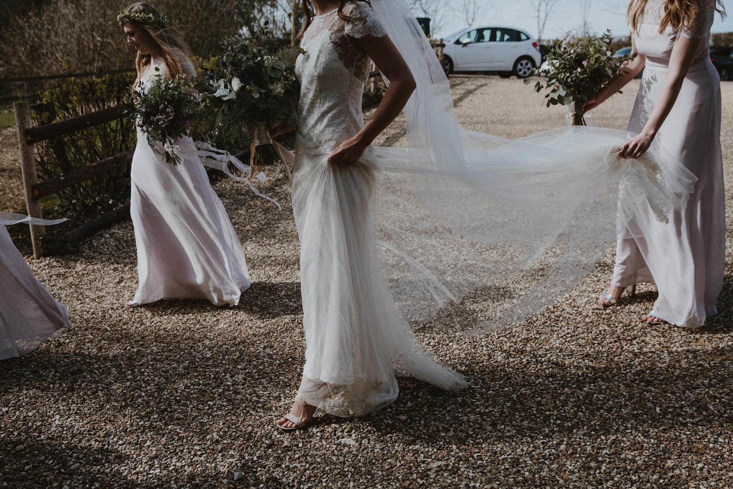 Beautiful bride Kristy wore a wedding dress by Halfpenny London