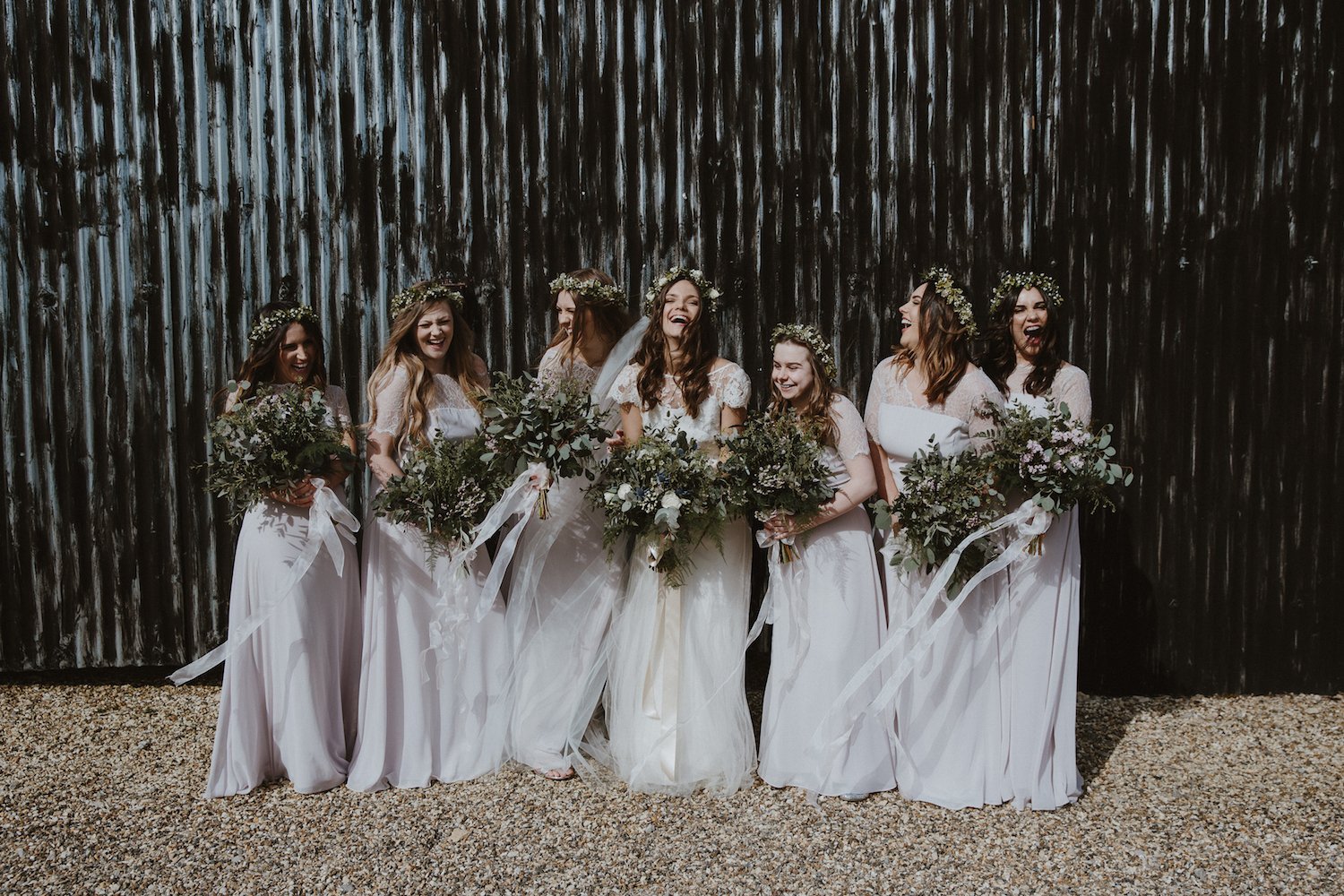 Beautiful bride Kristy wore a wedding dress by Halfpenny London