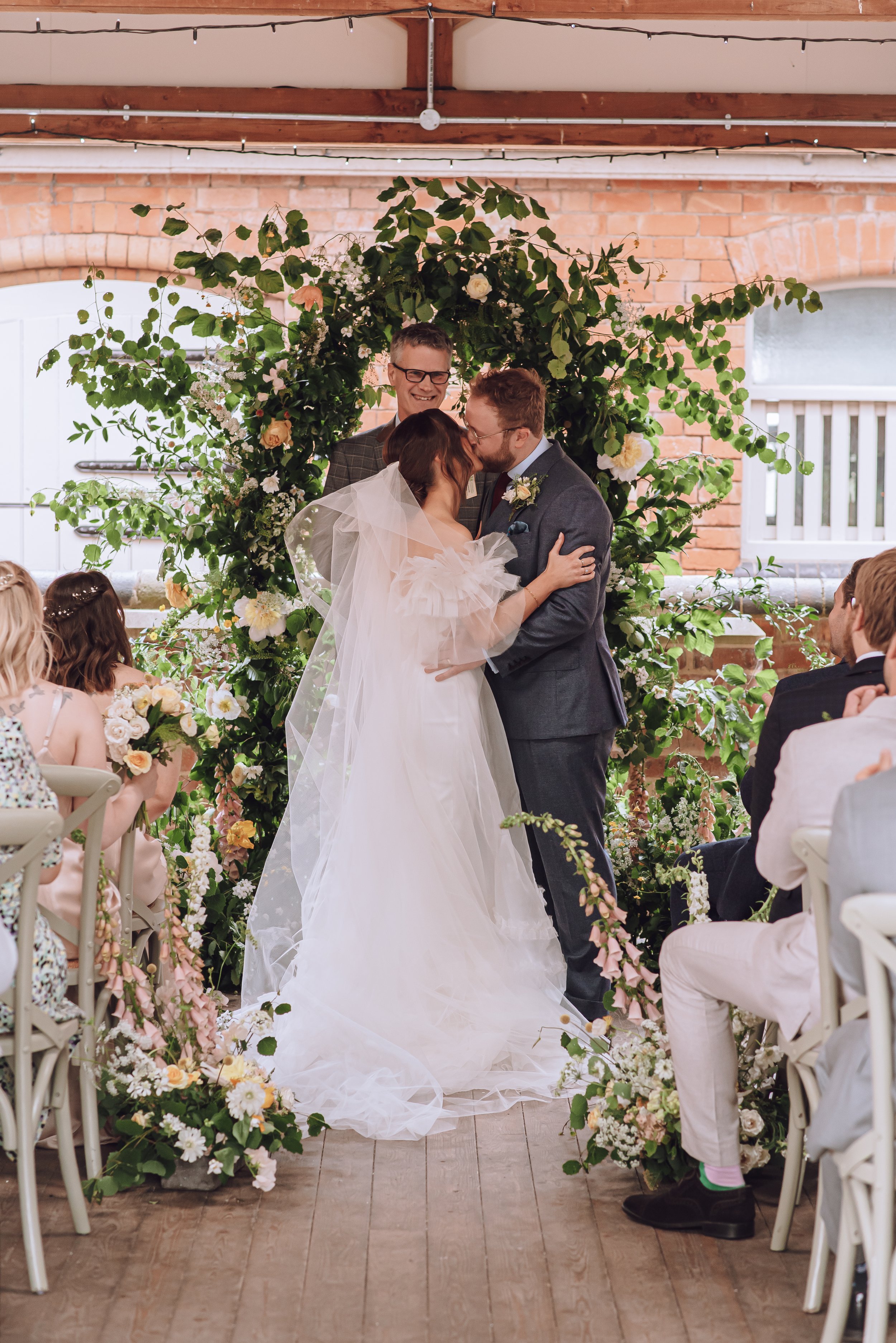 Beautiful bride Olivia wore the Mayfair wedding dress by Halfpenny London