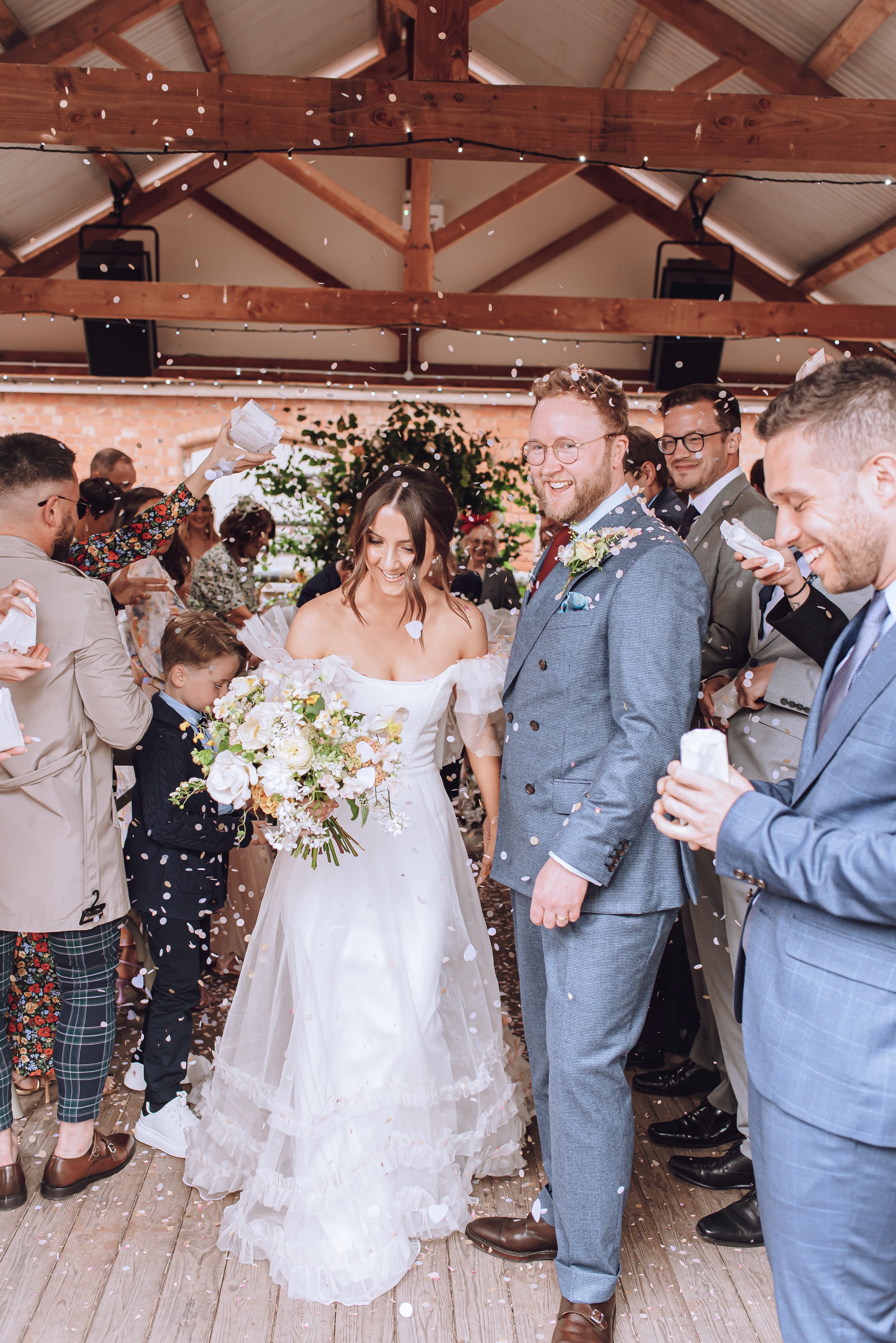 Beautiful bride Olivia wore the Mayfair wedding dress by Halfpenny London