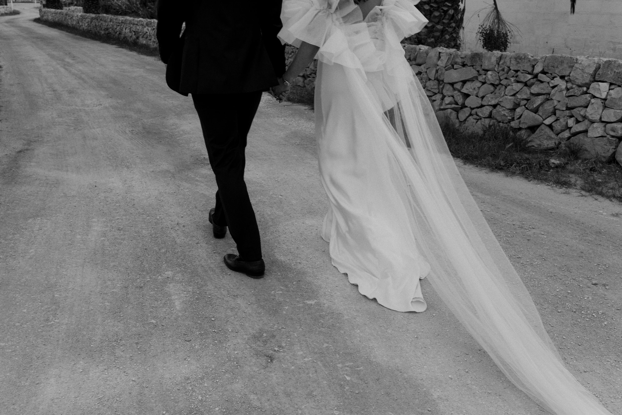 Beautiful bride Kathryn wore the Iris slip and Issa shrug | Wedding dress by Halfpenny London