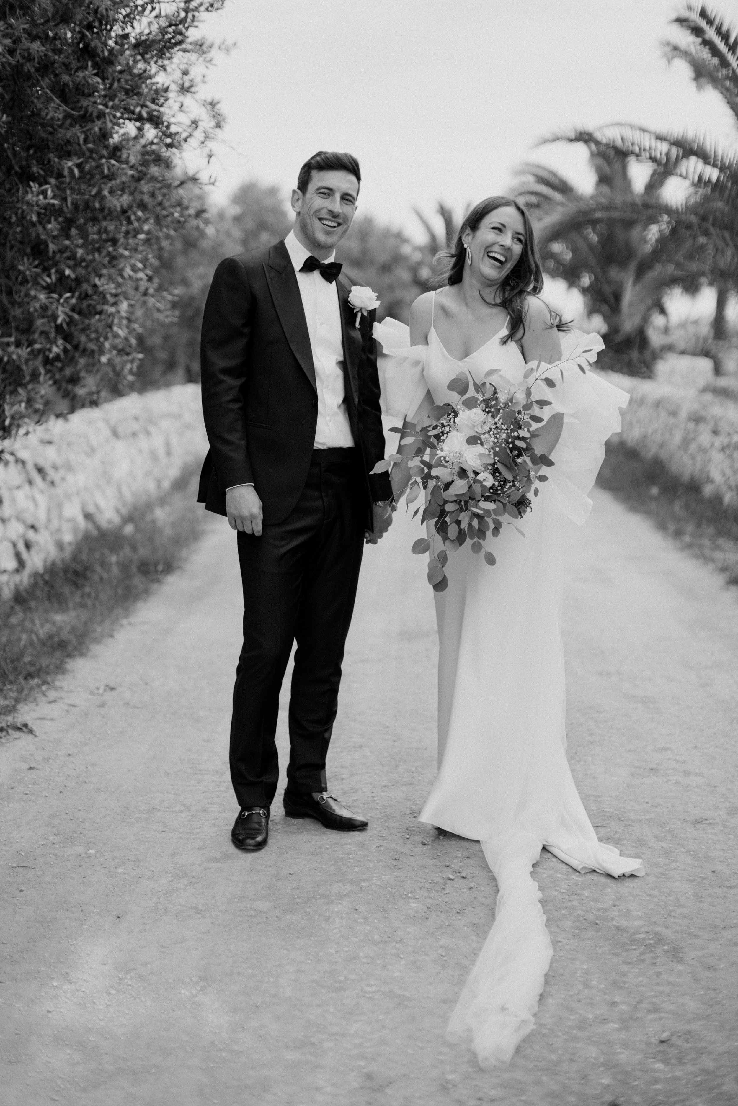 Beautiful bride Kathryn wore the Iris slip and Issa shrug | Wedding dress by Halfpenny London