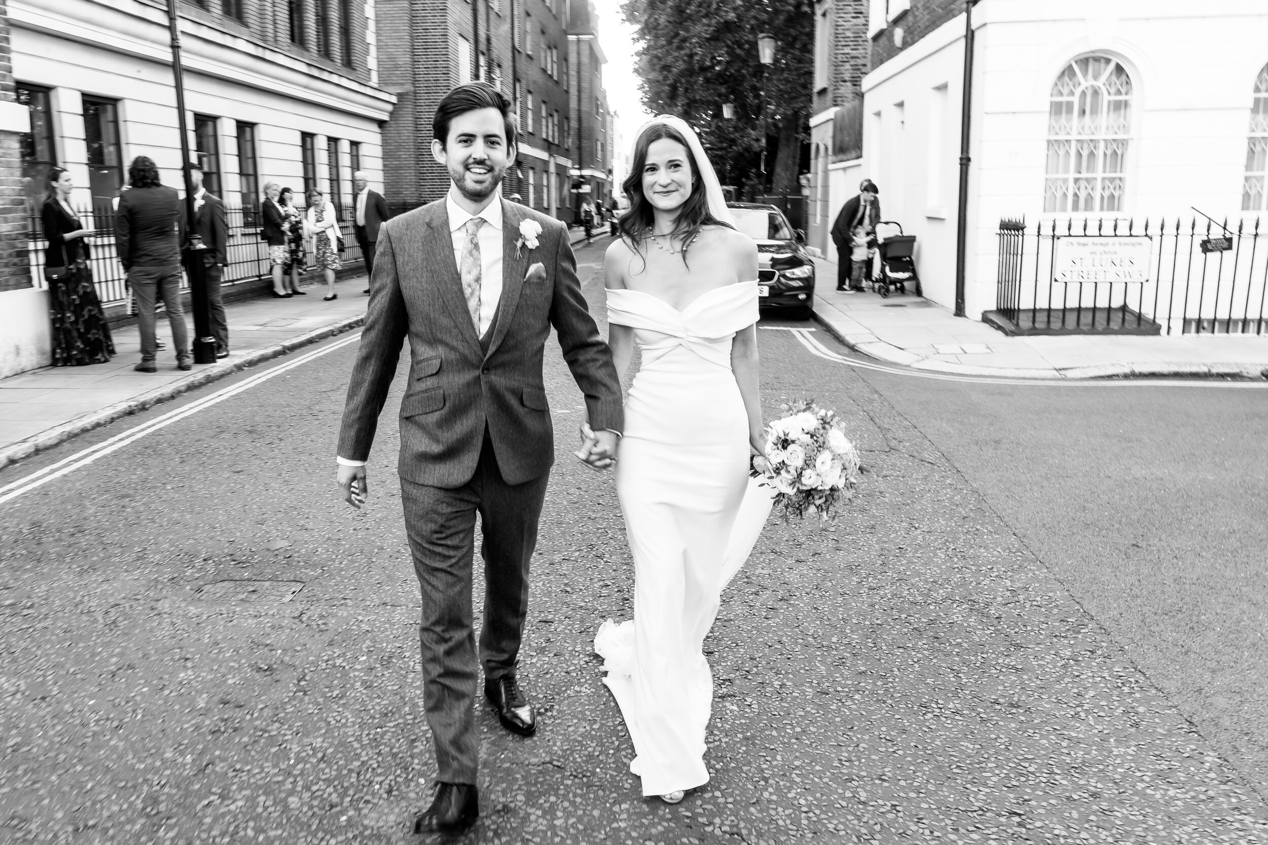 Beautiful bride Kate wore the Daffodil wedding dress by Halfpenny London