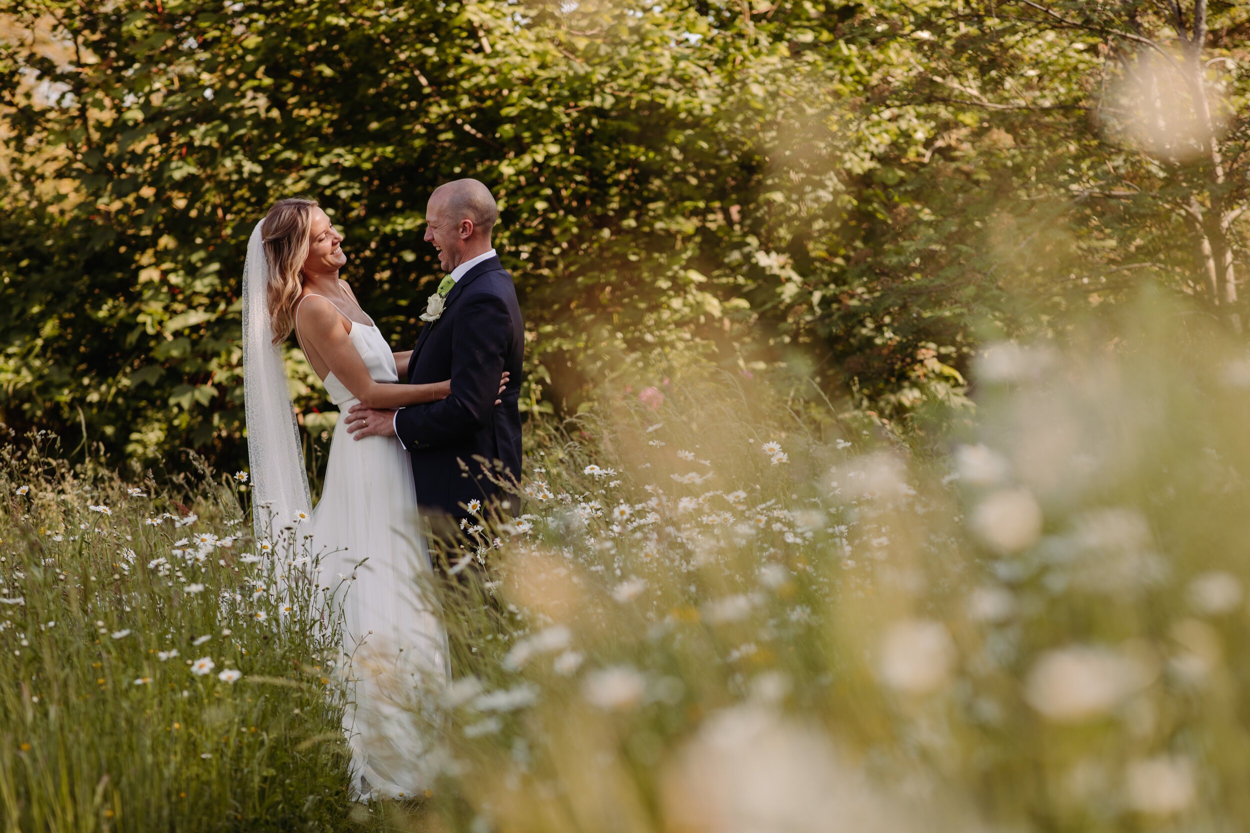 Beautiful bride Joanna wore a wedding dress by Halfpenny London