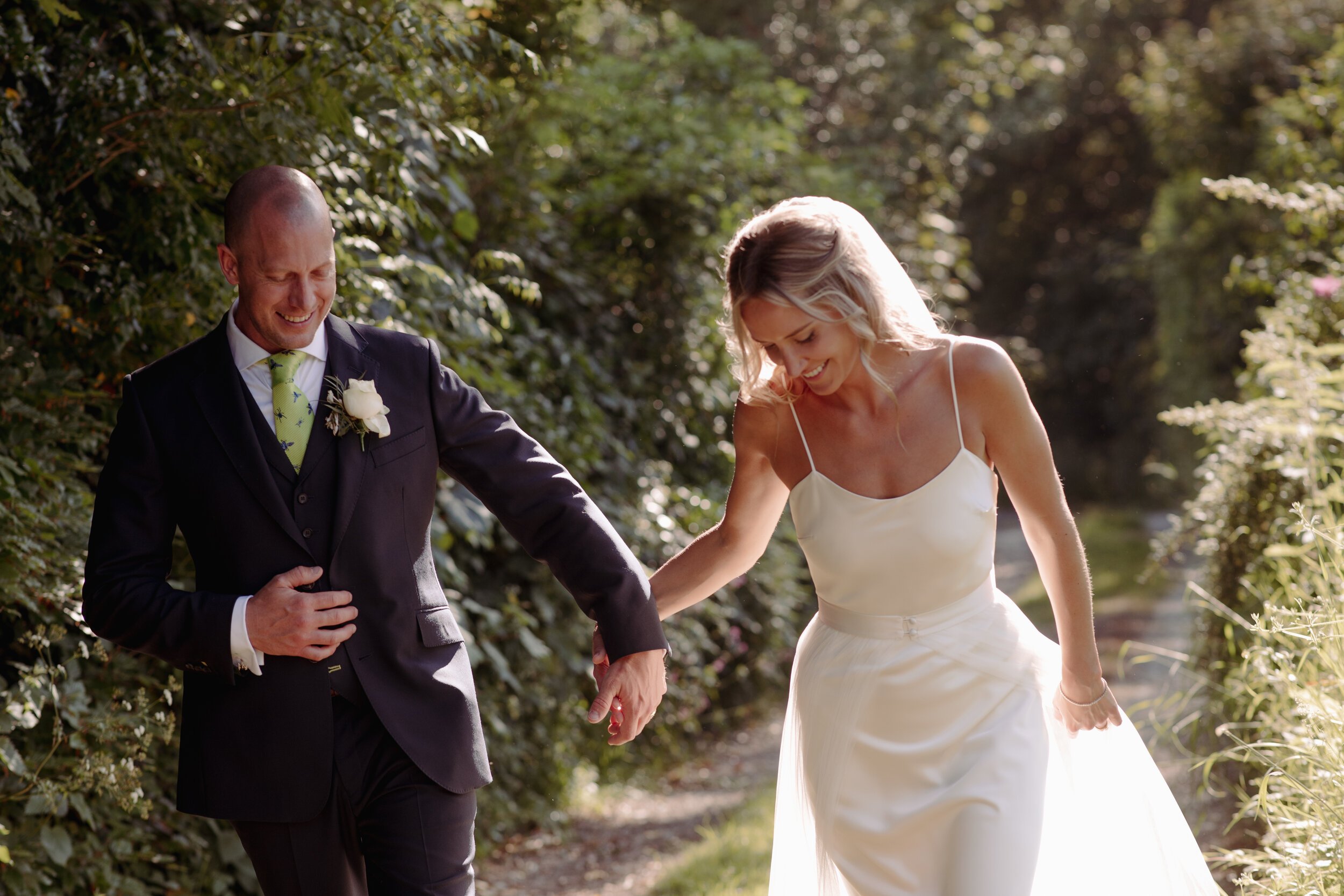 Beautiful bride Joanna wore a wedding dress by Halfpenny London