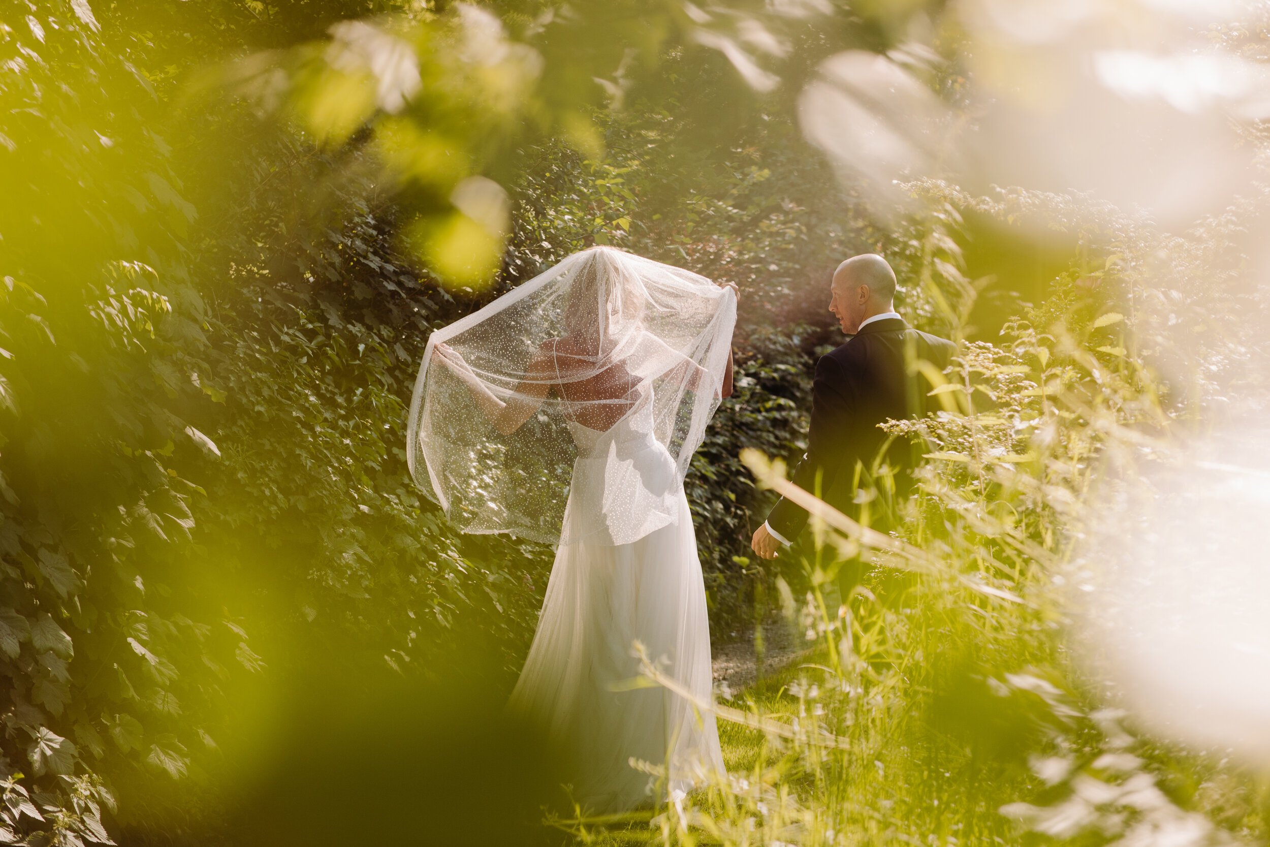 Beautiful bride Joanna wore a wedding dress by Halfpenny London