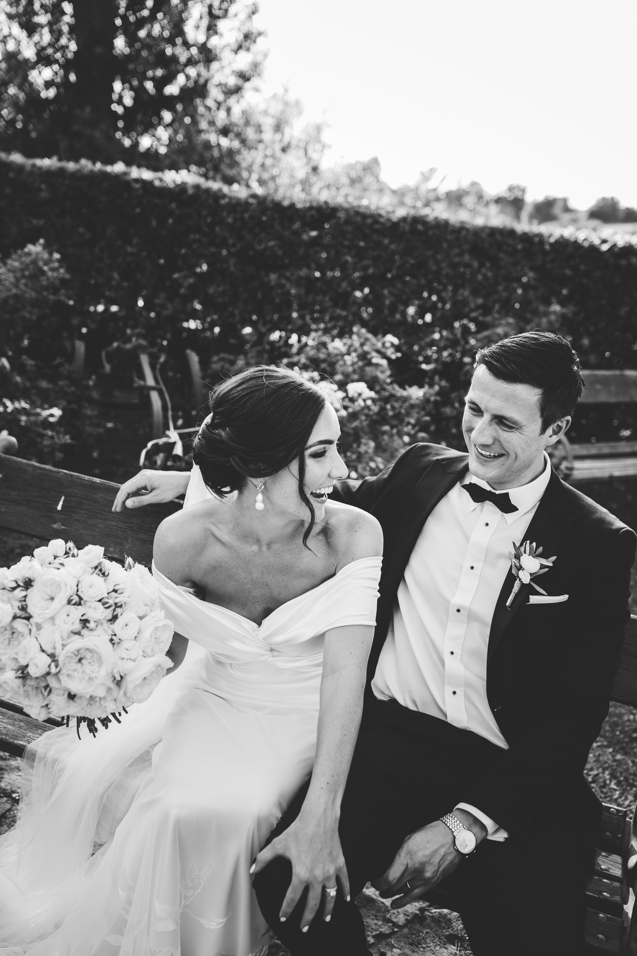 Beautiful bride Aislinn wears the Daffodil dress by Halfpenny London