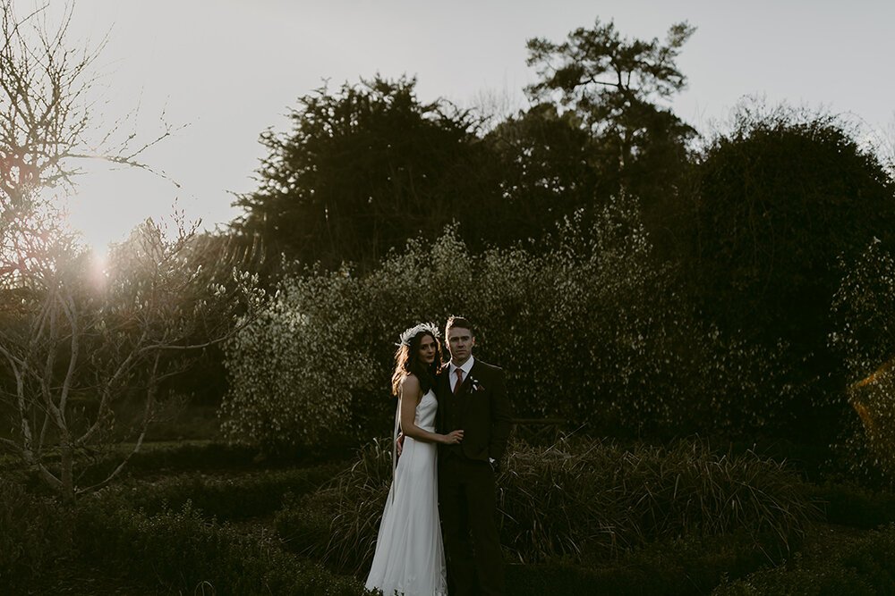 Beautiful bride Laura wears the Lily skirt skirt from British bridal designer Halfpenny London