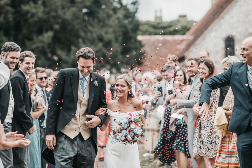 Beautiful bride Lottie wears the Charlotte dress by Halfpenny London